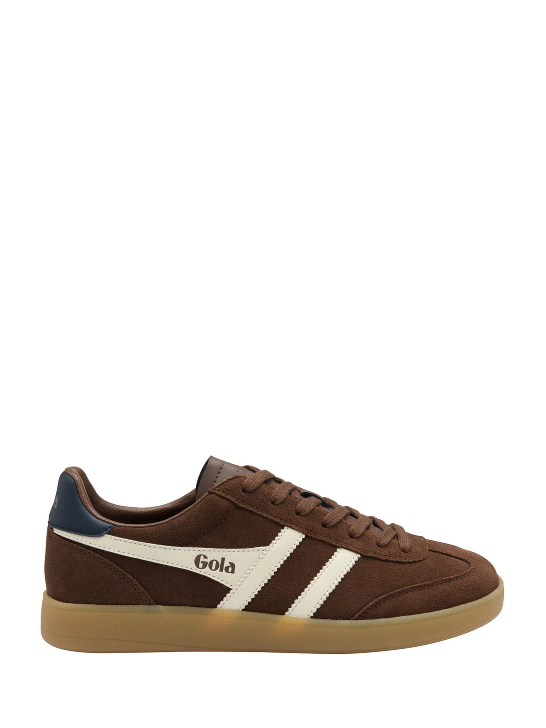 Gola Uomo Marrone Scarpe Da Ginnastica Stringate In Pelle Scamosciata Viper - Immagine 1