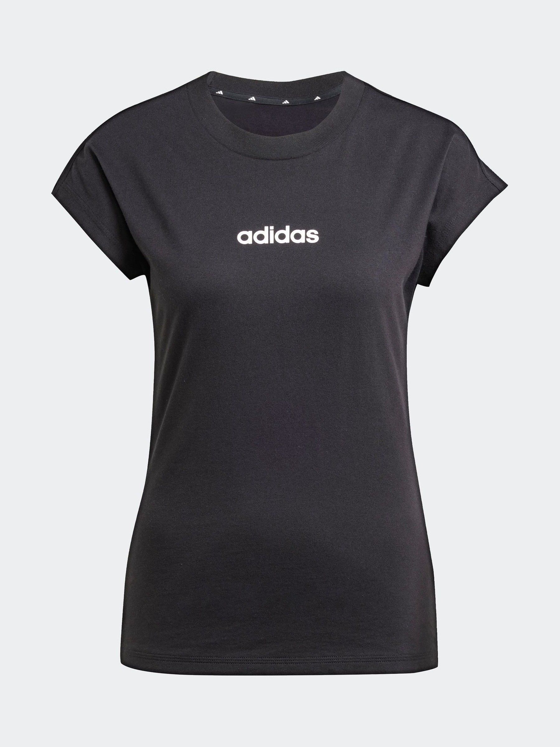 Adidas Donna Nero Essentials Single Jersey T-Shirt - Immagine 1