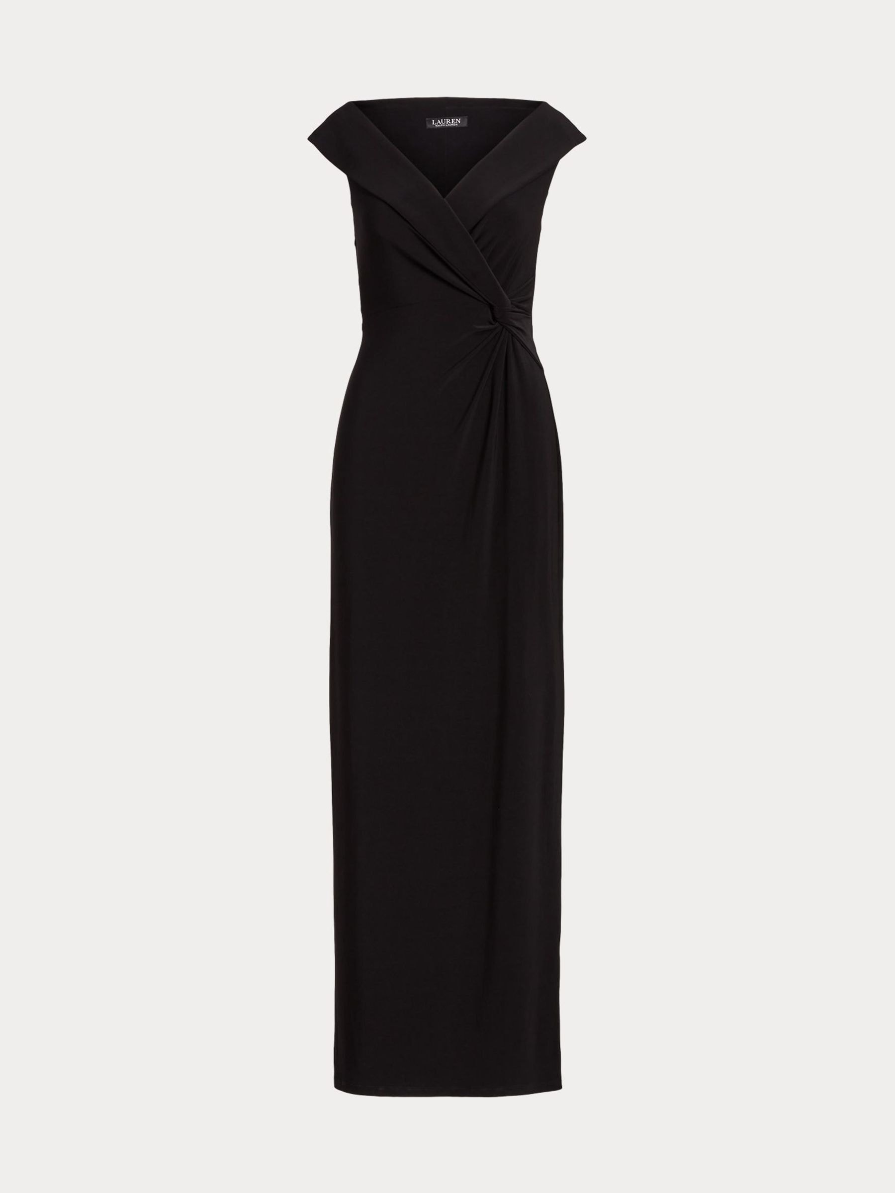 Lauren Ralph Lauren Kvinno Svart Jersey Off The Shoulder Gown