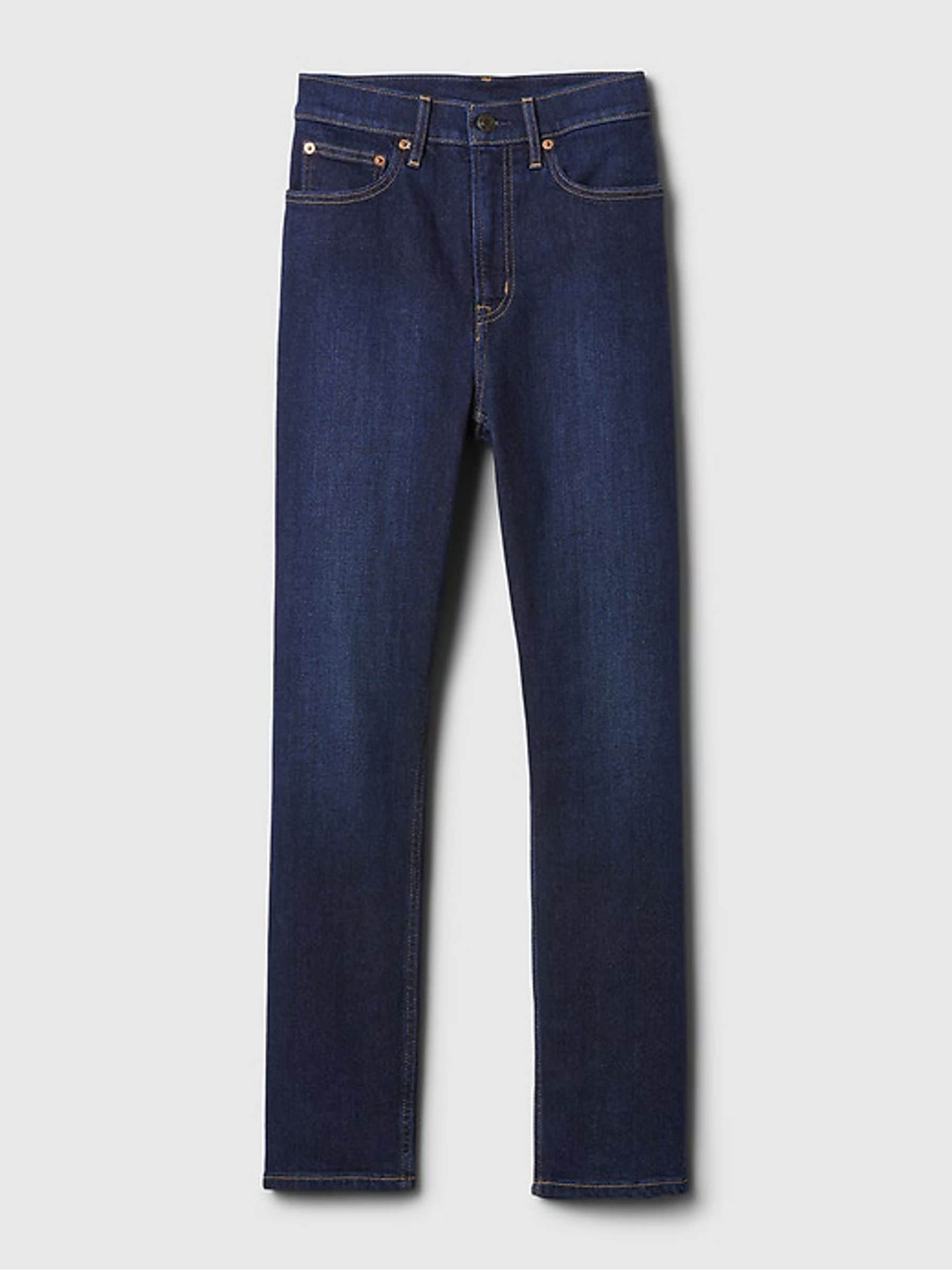Gap Blue High Waisted Ankle Length Vintage Slim Jeans