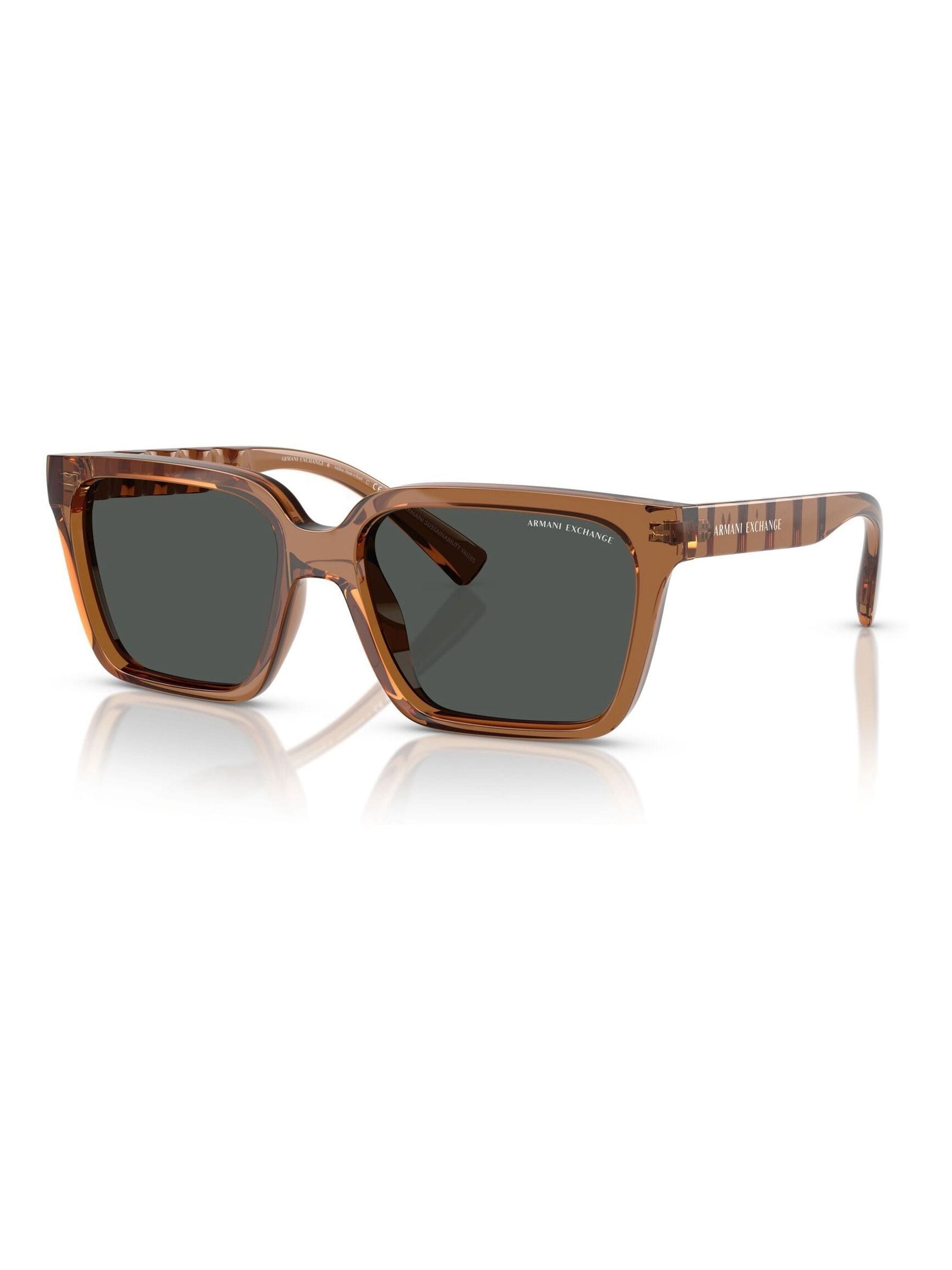 Armani Exchange Brown Square Sunglasses