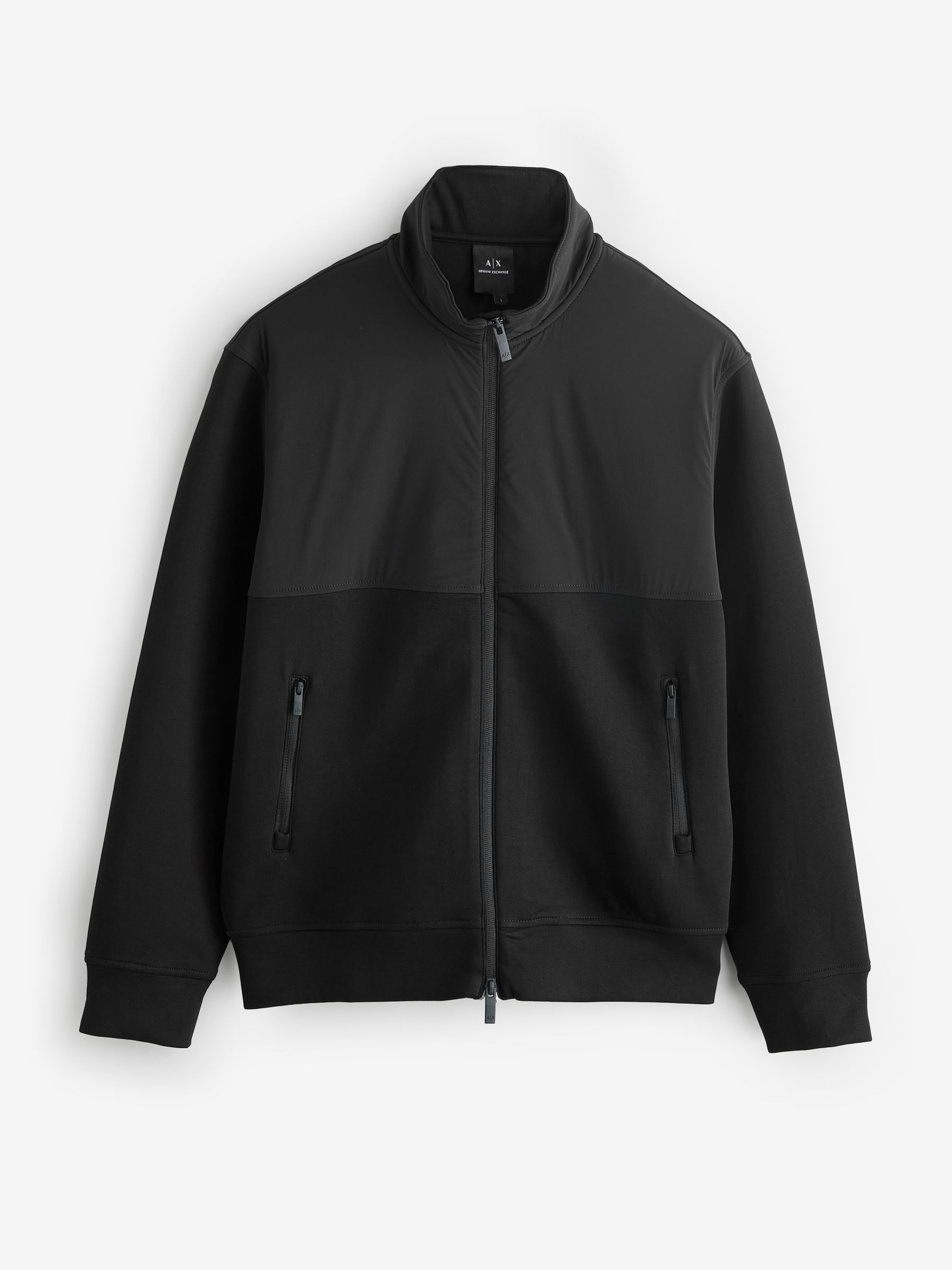 Armani Exchange Black Regular Fit Logo Sweatshirt