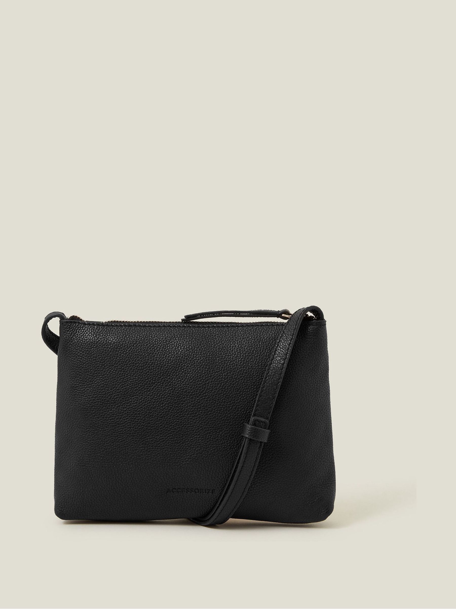 Next - Accessorize Skuldertaske I Læder Med Lynlås