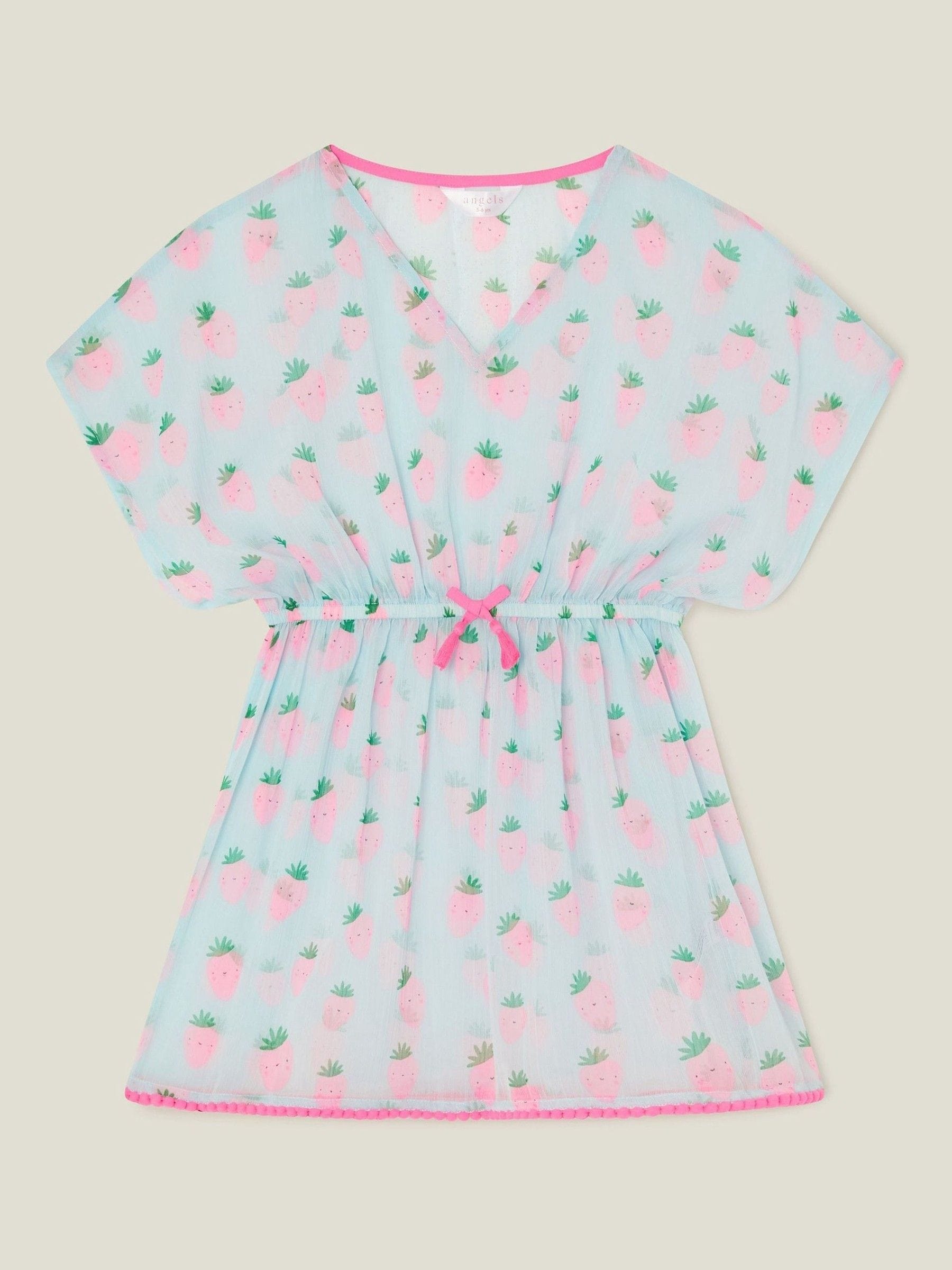 Next - Angels By Accessorize Kvinders Piger Strawberry Tryk Kaftan