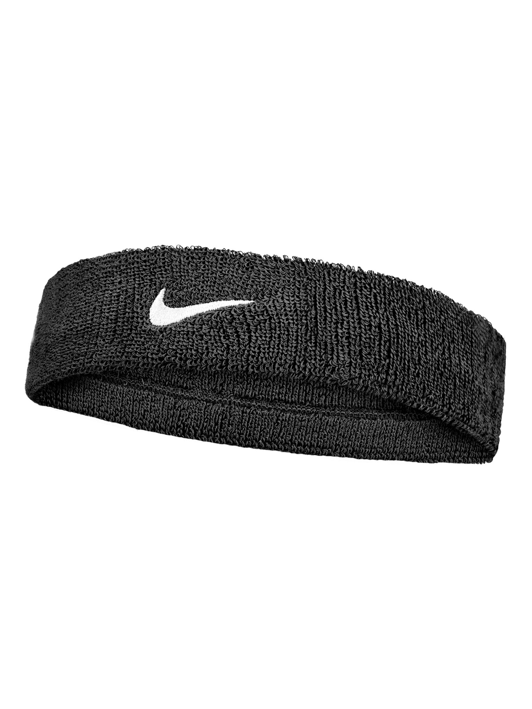 Nike Uomo Nero Swoosh Classic Headband - Immagine 1