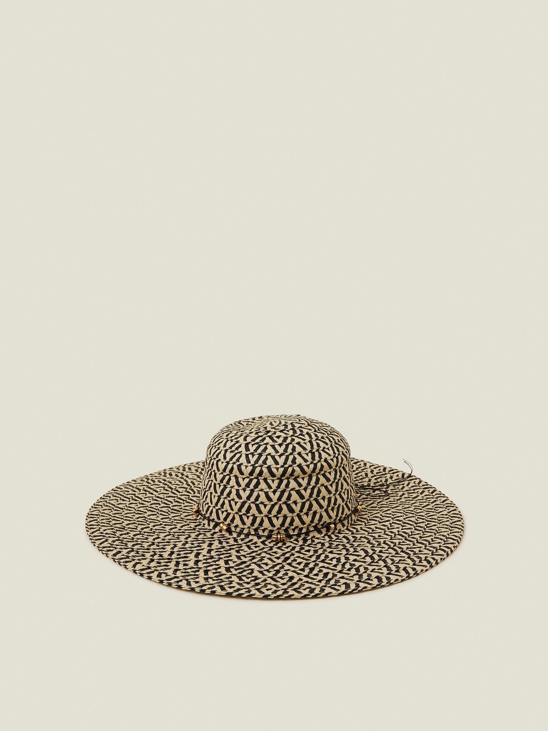 Next - Accessorize Two Tone Floppy Straw Hatte Og Huer