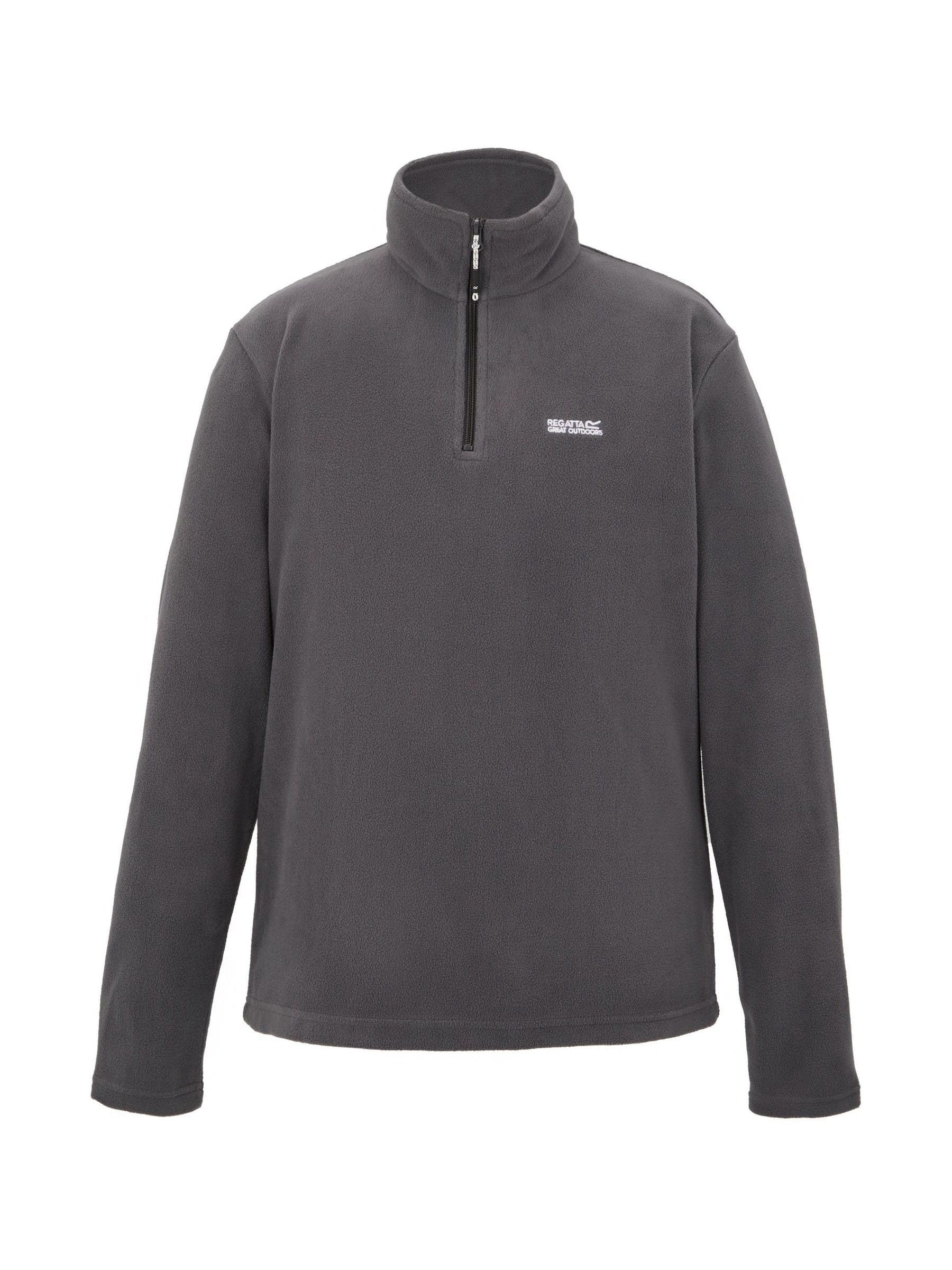 Regatta Uomo Grigio 1/2 Zip In Pile Thompson Lightweight - Immagine 4