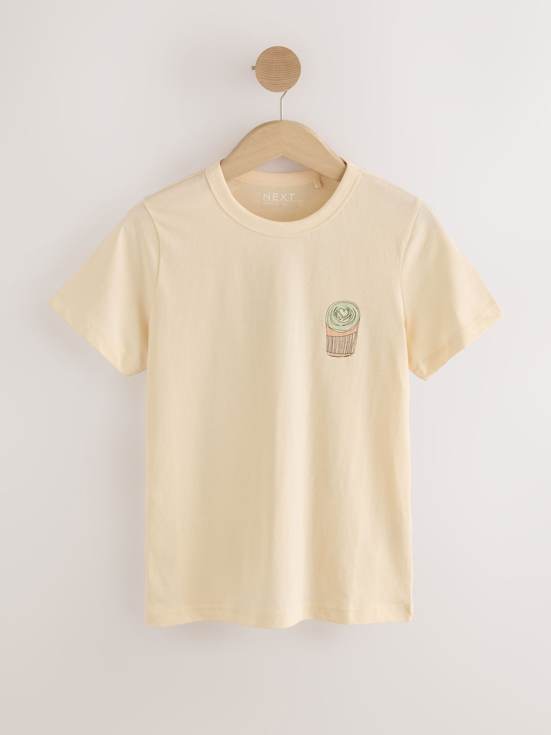 Next - T-shirt Femme - Coton - Jaune Matcha