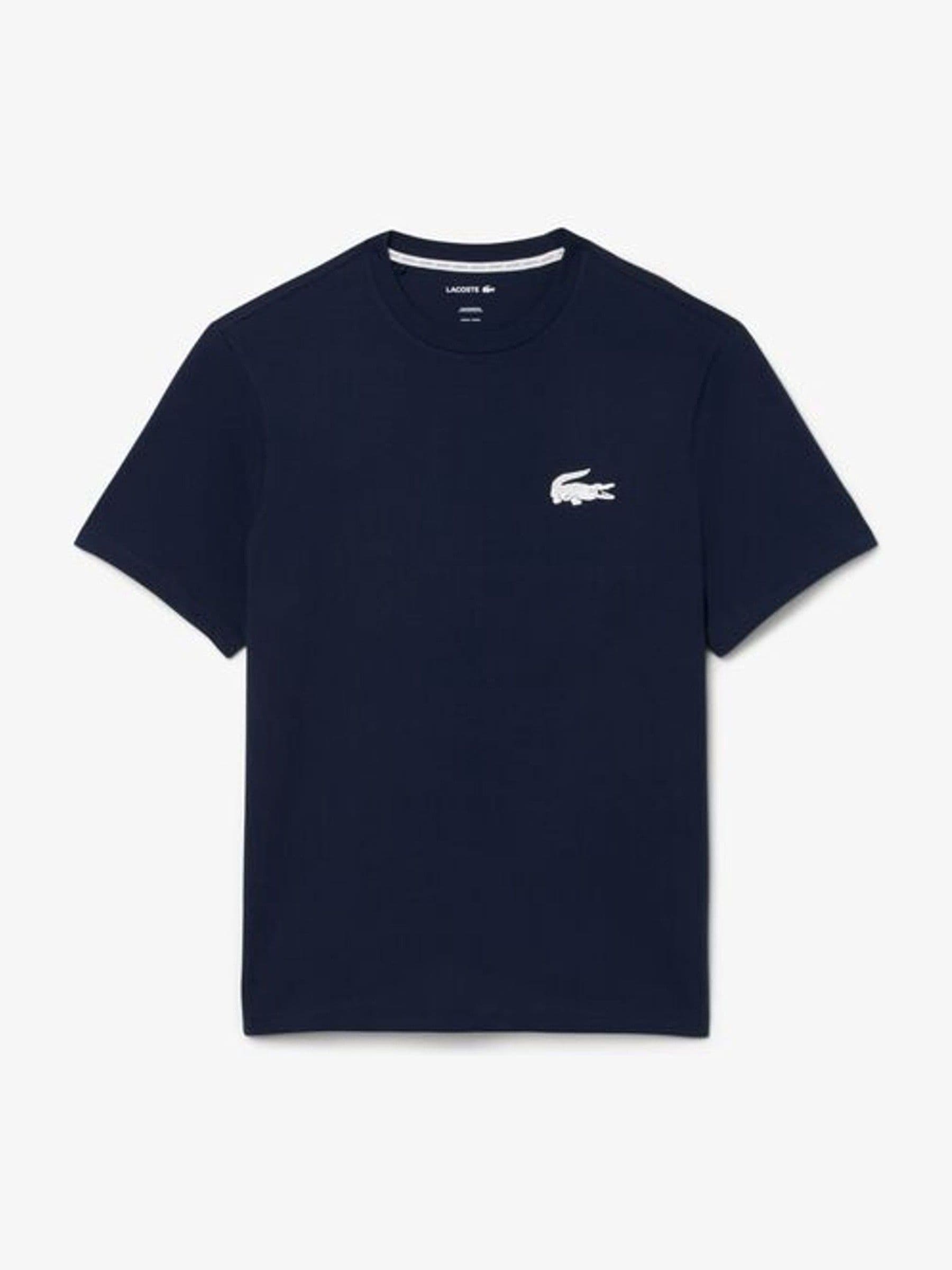 Lacoste Navy Blue Lounge Crocodile Print Short Sleeve T-Shirt