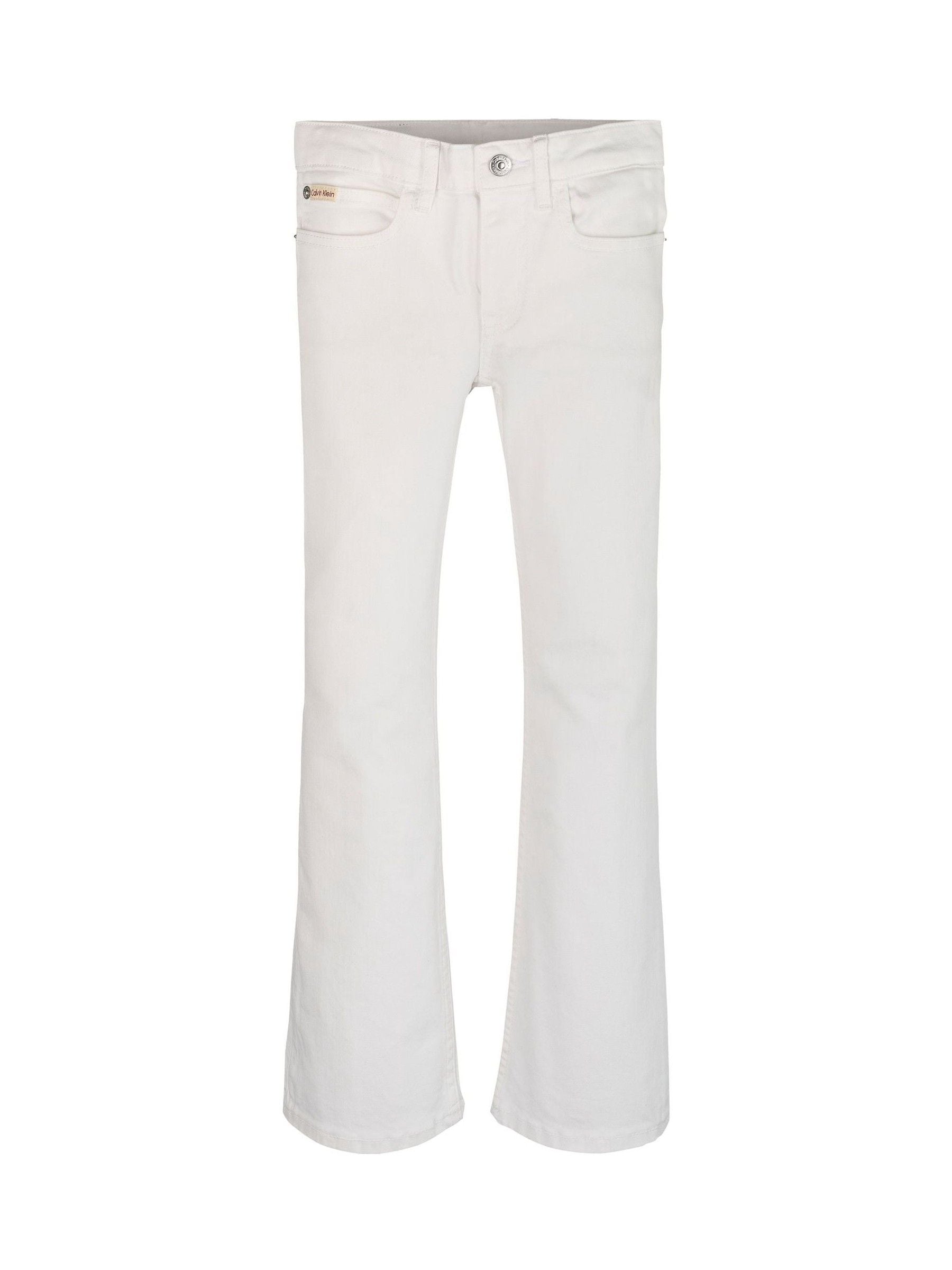 Calvin Klein White Flared Bootcut Jeans
