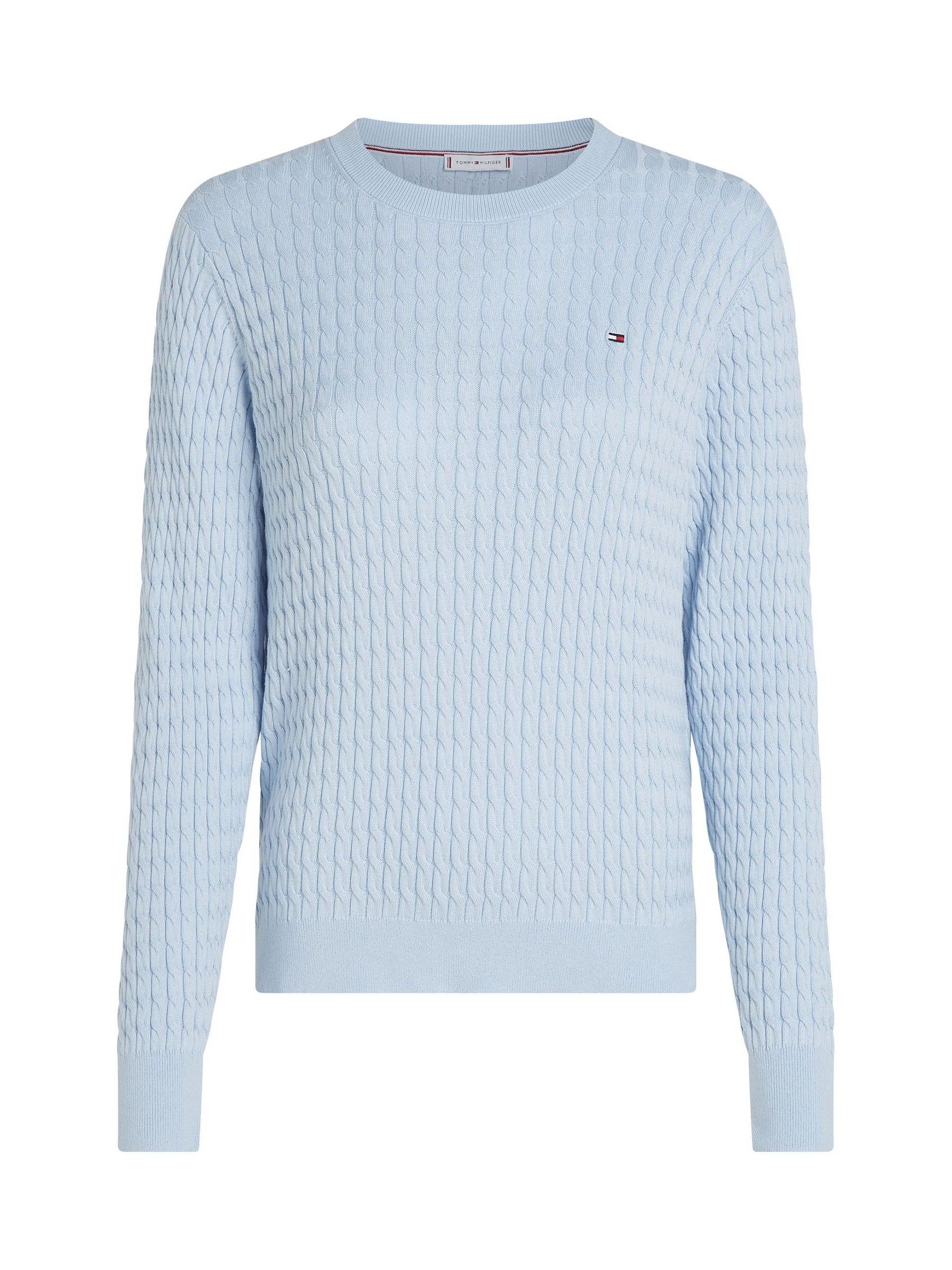 Tommy Hilfiger Flag Logo Cable Knit Sweater - Bild 4