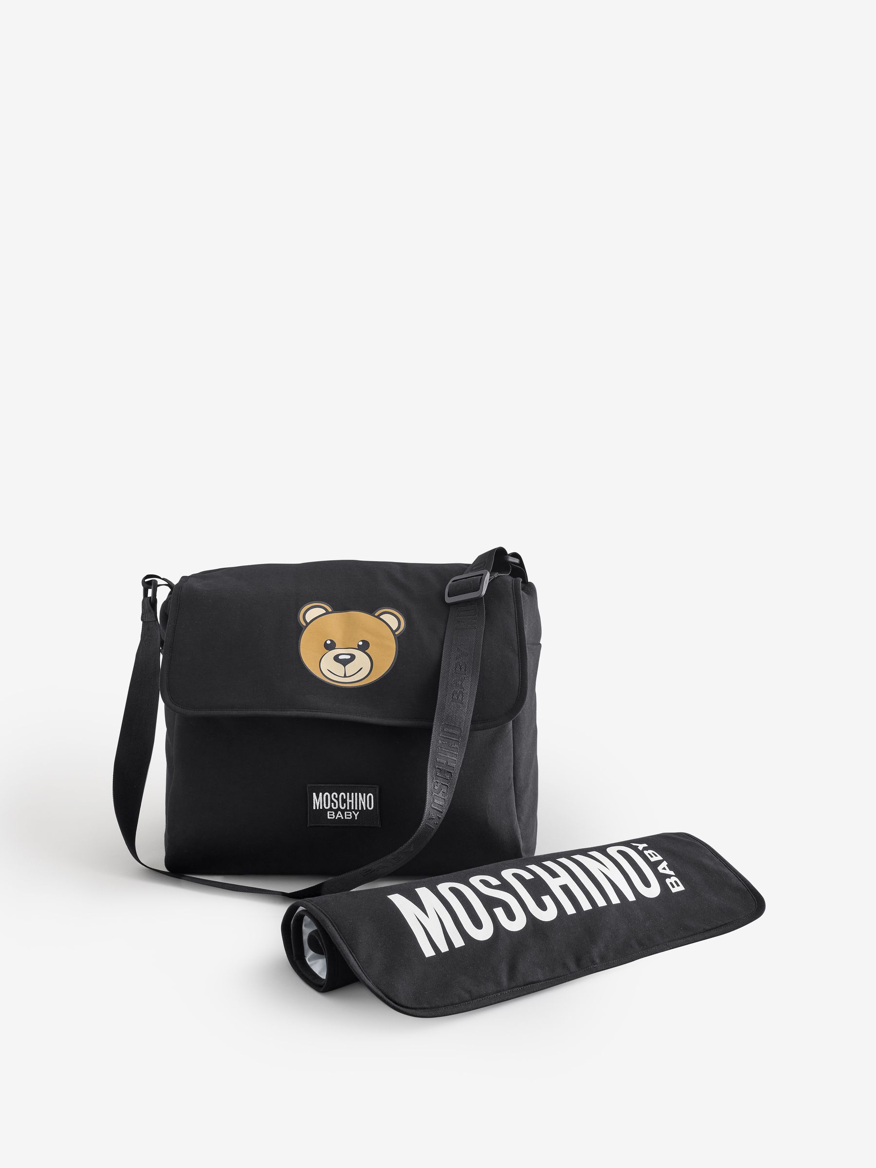Moschino Black Logo Changing Bag