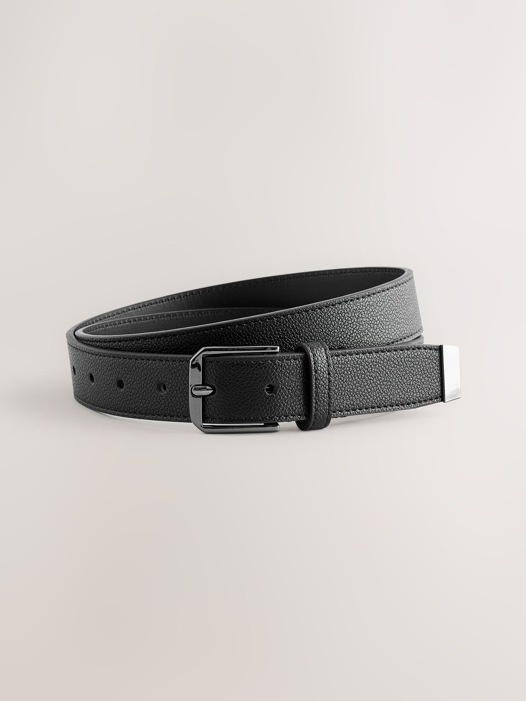 Next Black Faux Leather Belt