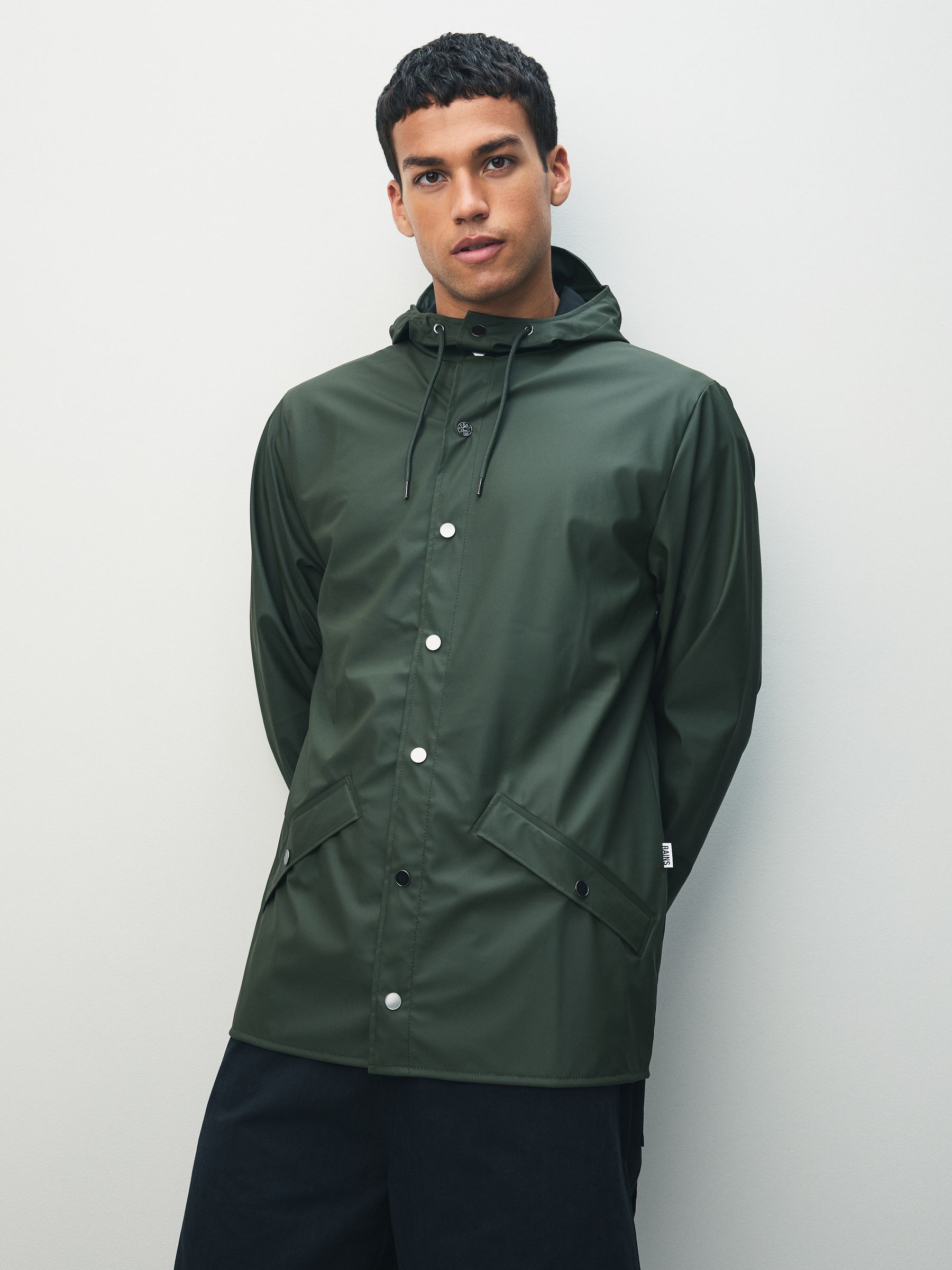 Rains Unisex Verde Giacca Impermeabile - Immagine 8