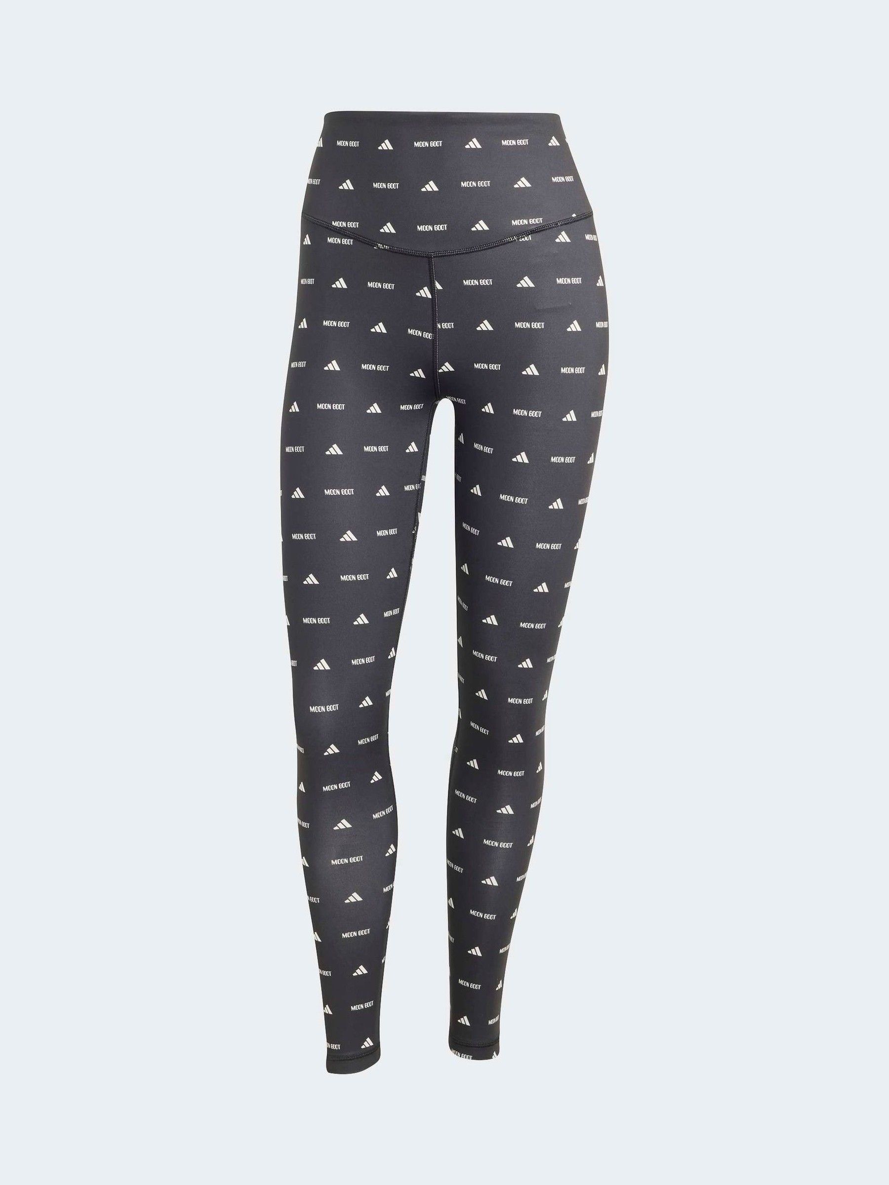 Adidas Donna Nero Leggings Da Sci Con Logo X Moonboot - Immagine 1