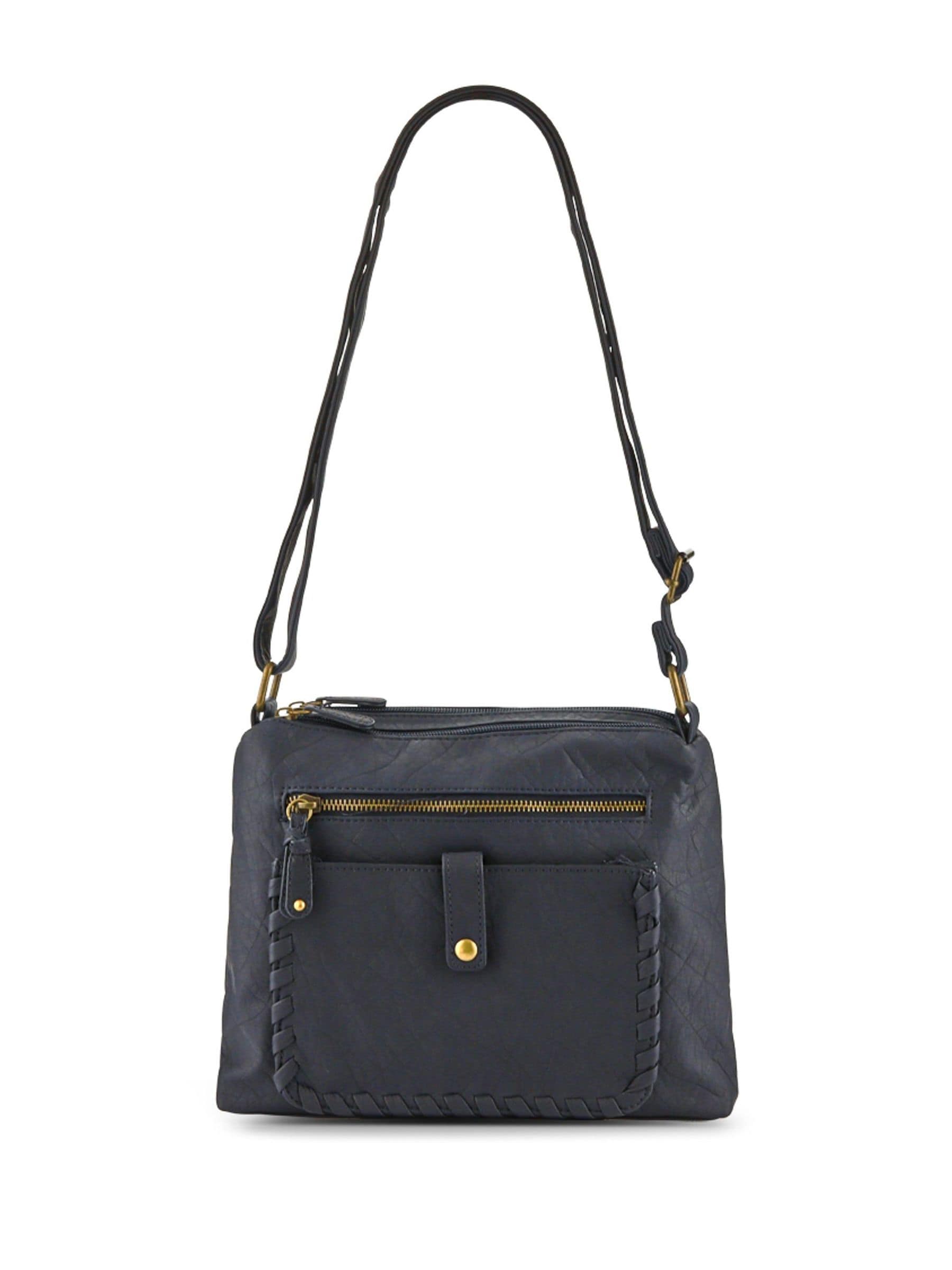 Pavers Sac À Bandoulière En Cuir À Poches Multiples