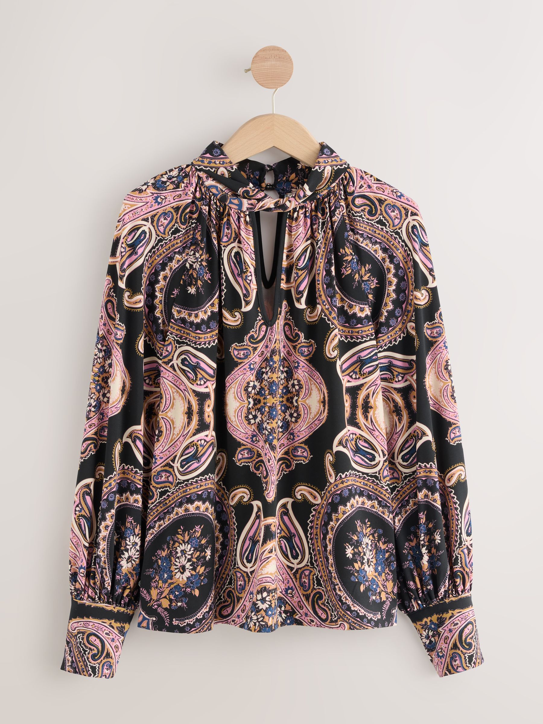 Next Manica Lunga - Blusa In Jersey Con Collo Attorcigliato