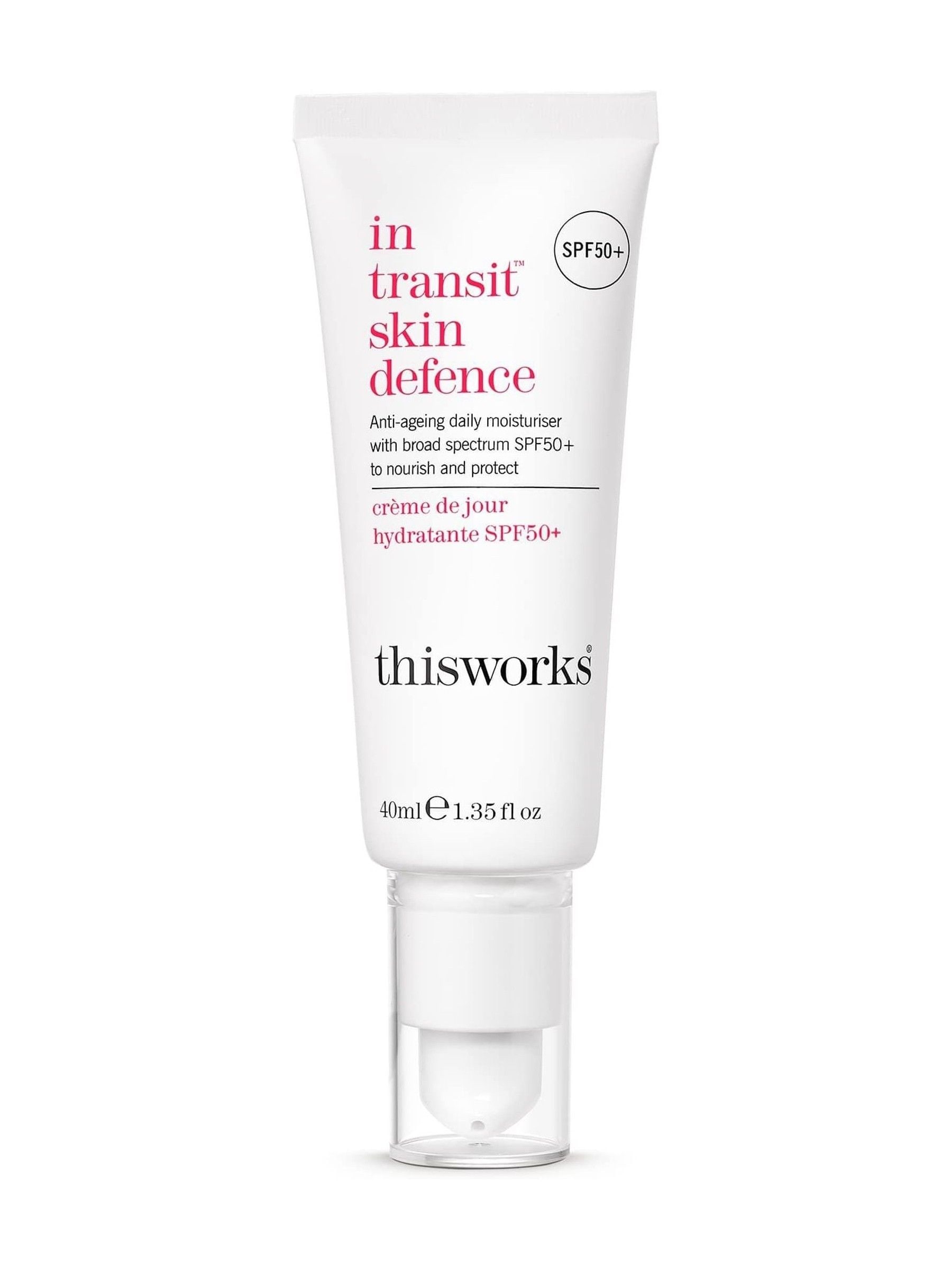 this works in transit skin defence moisturiser 40ml