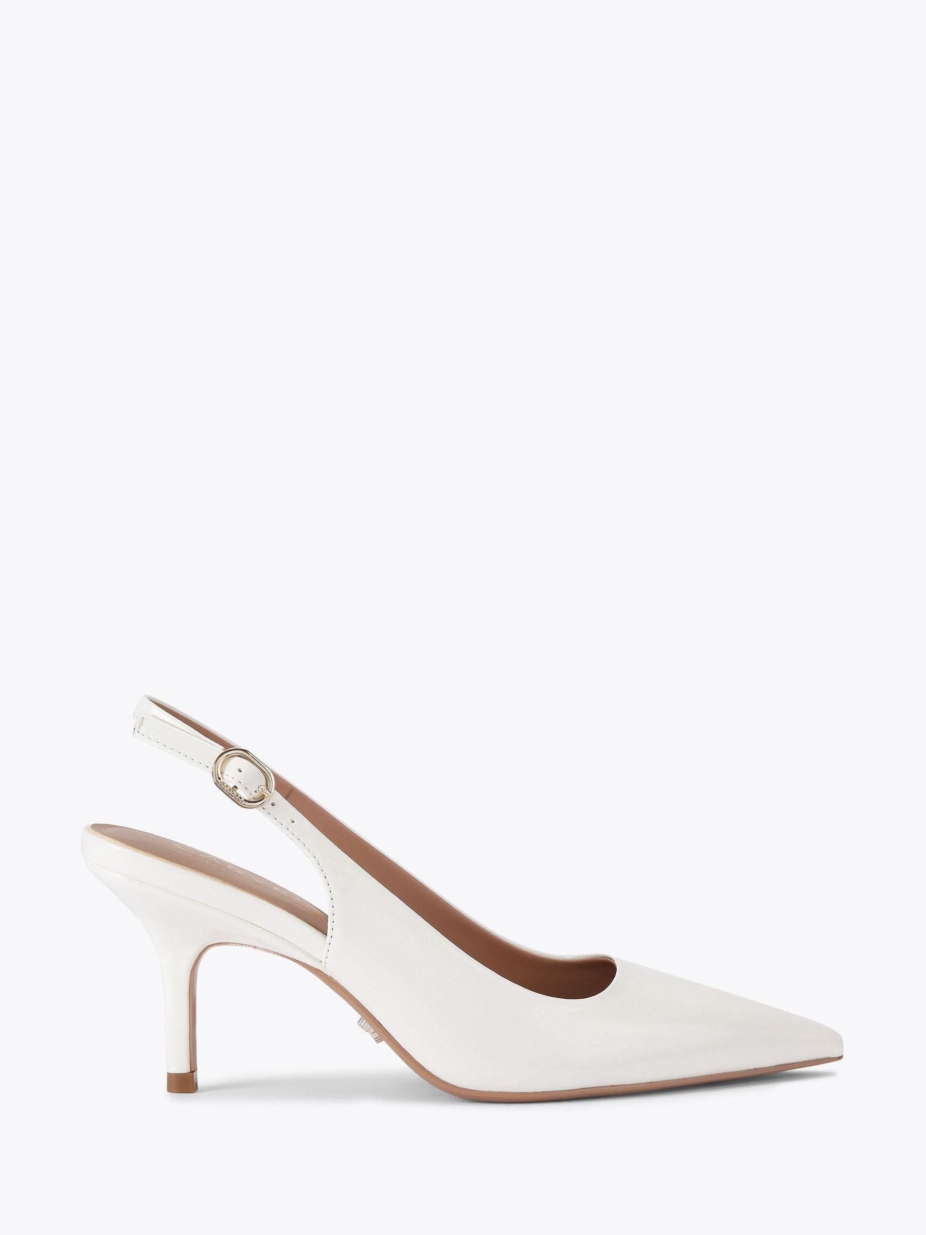 Carvela White Spirit Sling Shoes