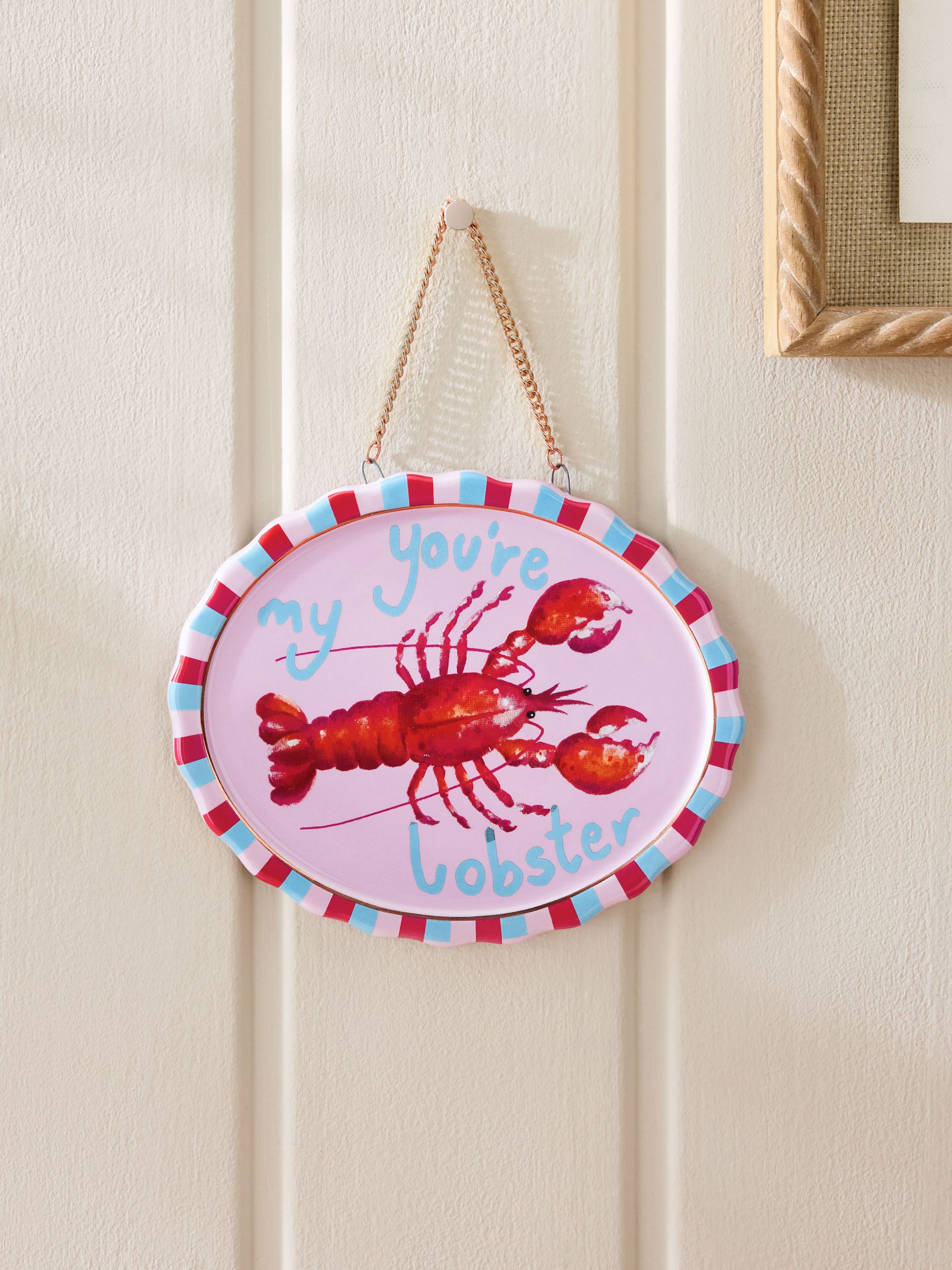 Next Pink Youre My Lobster Hanging Decoration