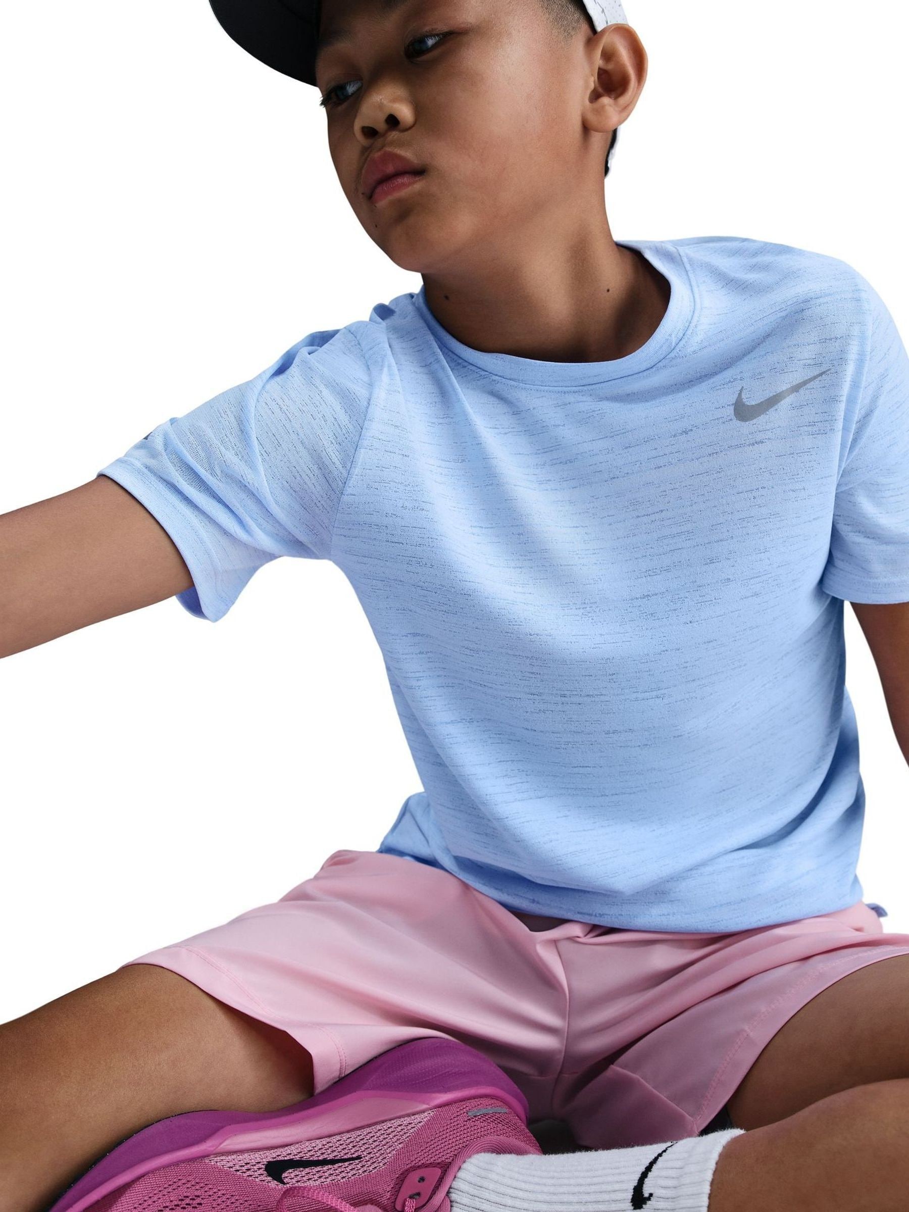 Nike Royal Tint Blue Dri-Fit Miler Training Top