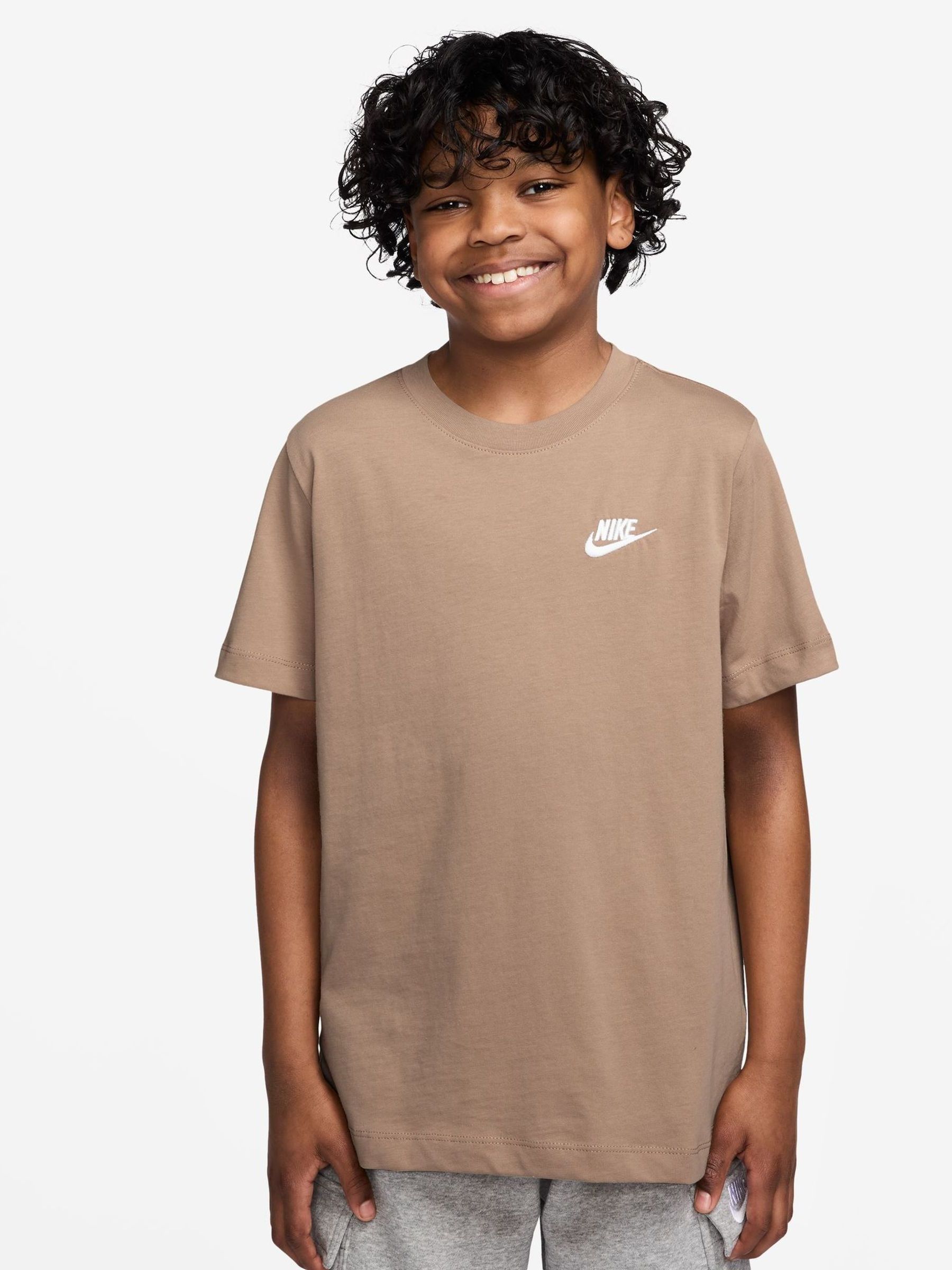 Nike Brown Short Sleeve Club T-Shirt