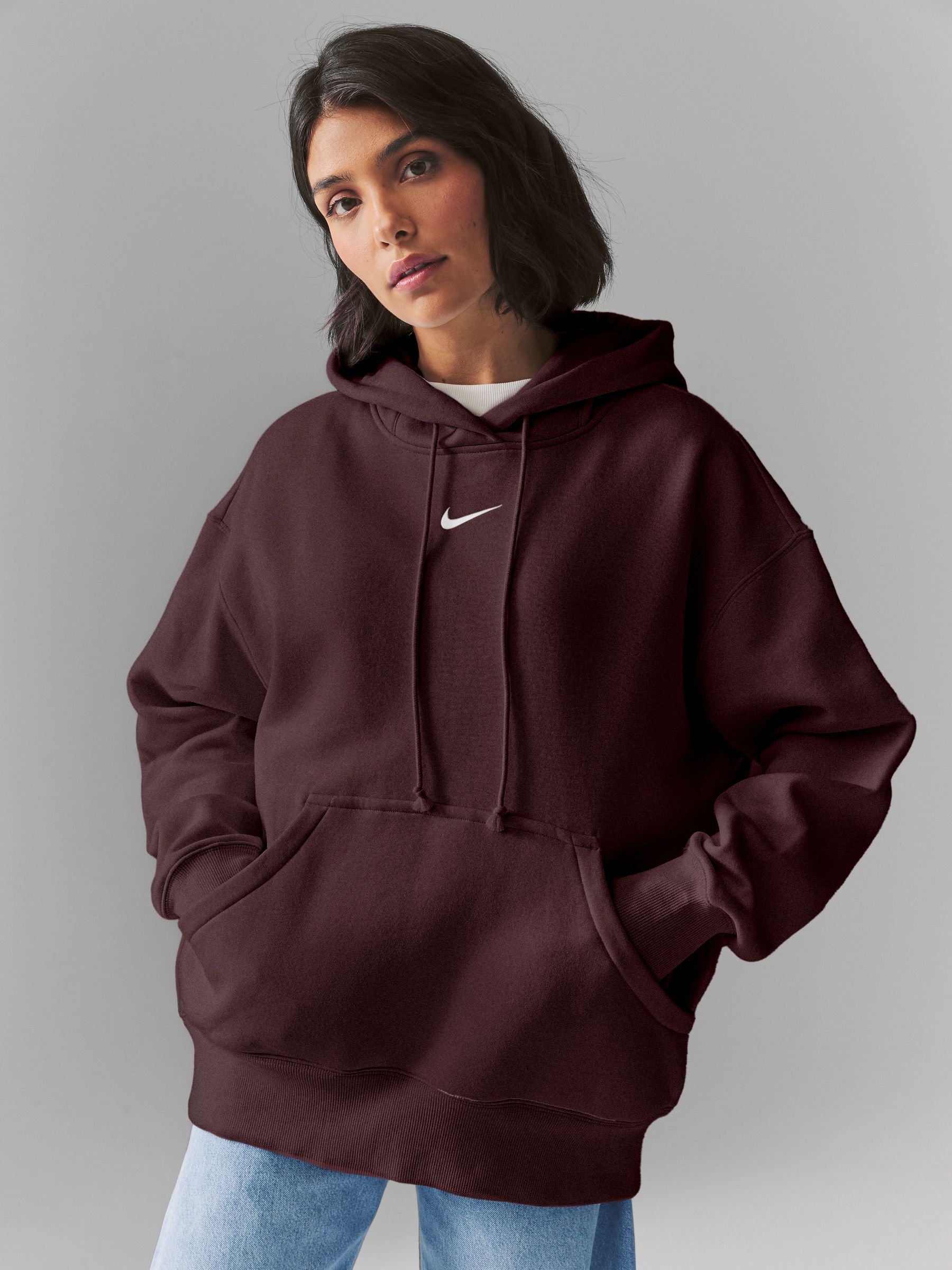 Nike Phoenix Överdimensionerad Fleecehuvtröja