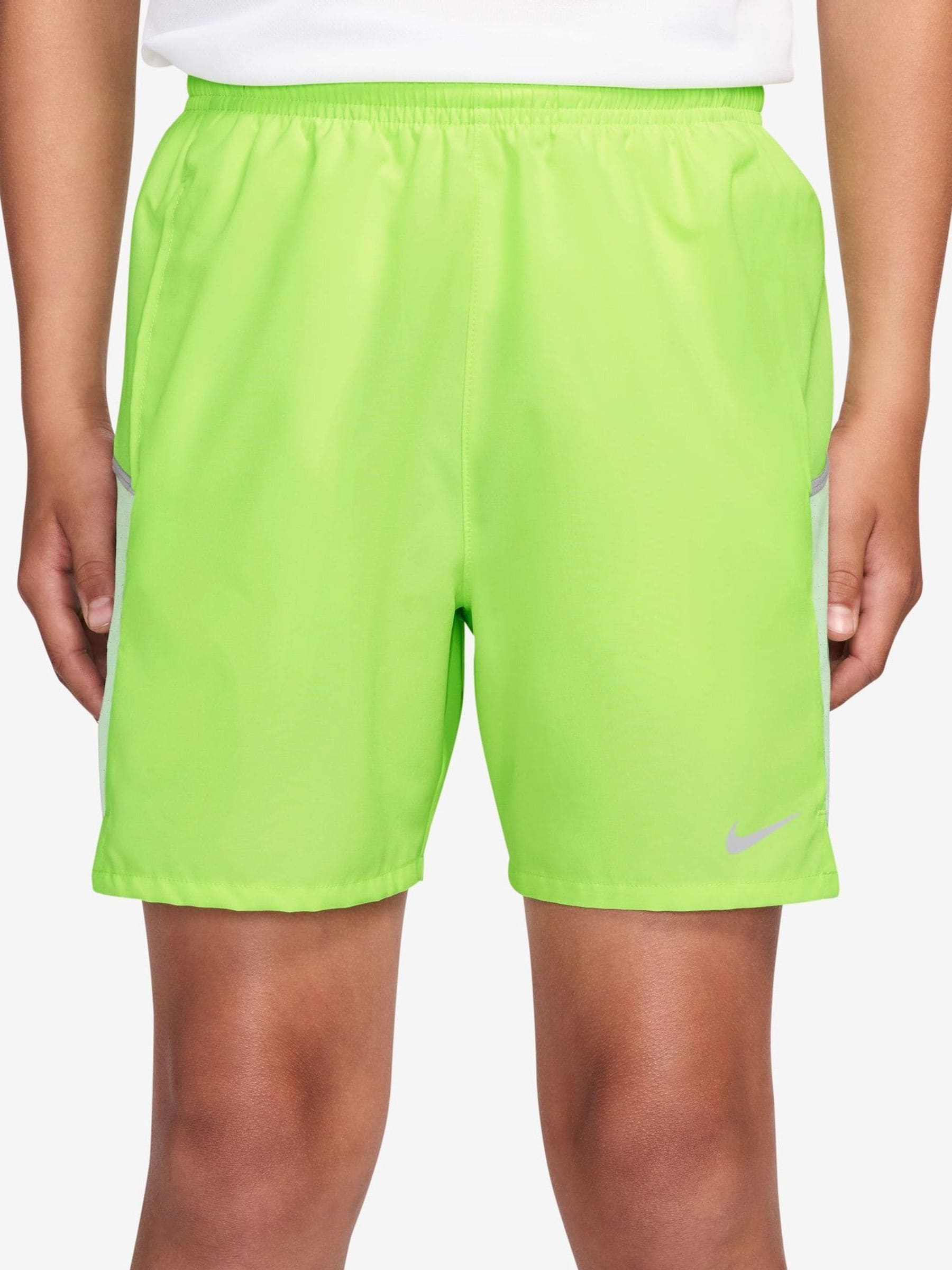 Nike Pojkar Volt Ice Yellow Miler Dri-Fit Training Shorts