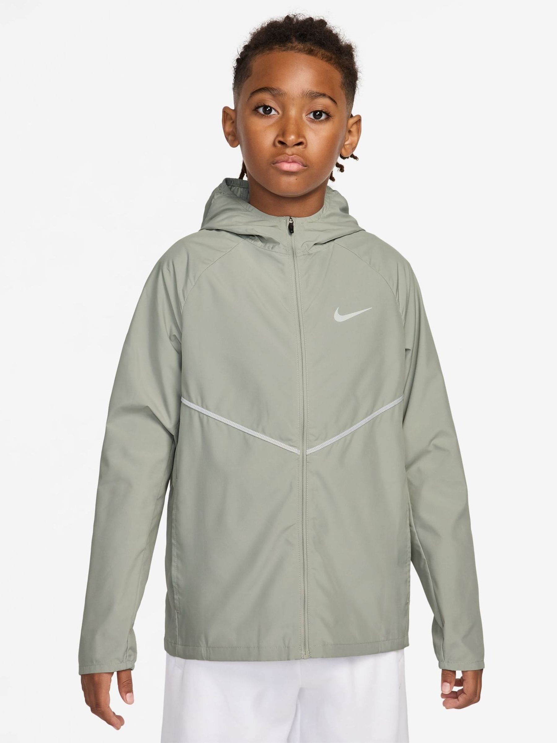 Nike Spruce Fog Grey Miler Repel Uv Training Jacket