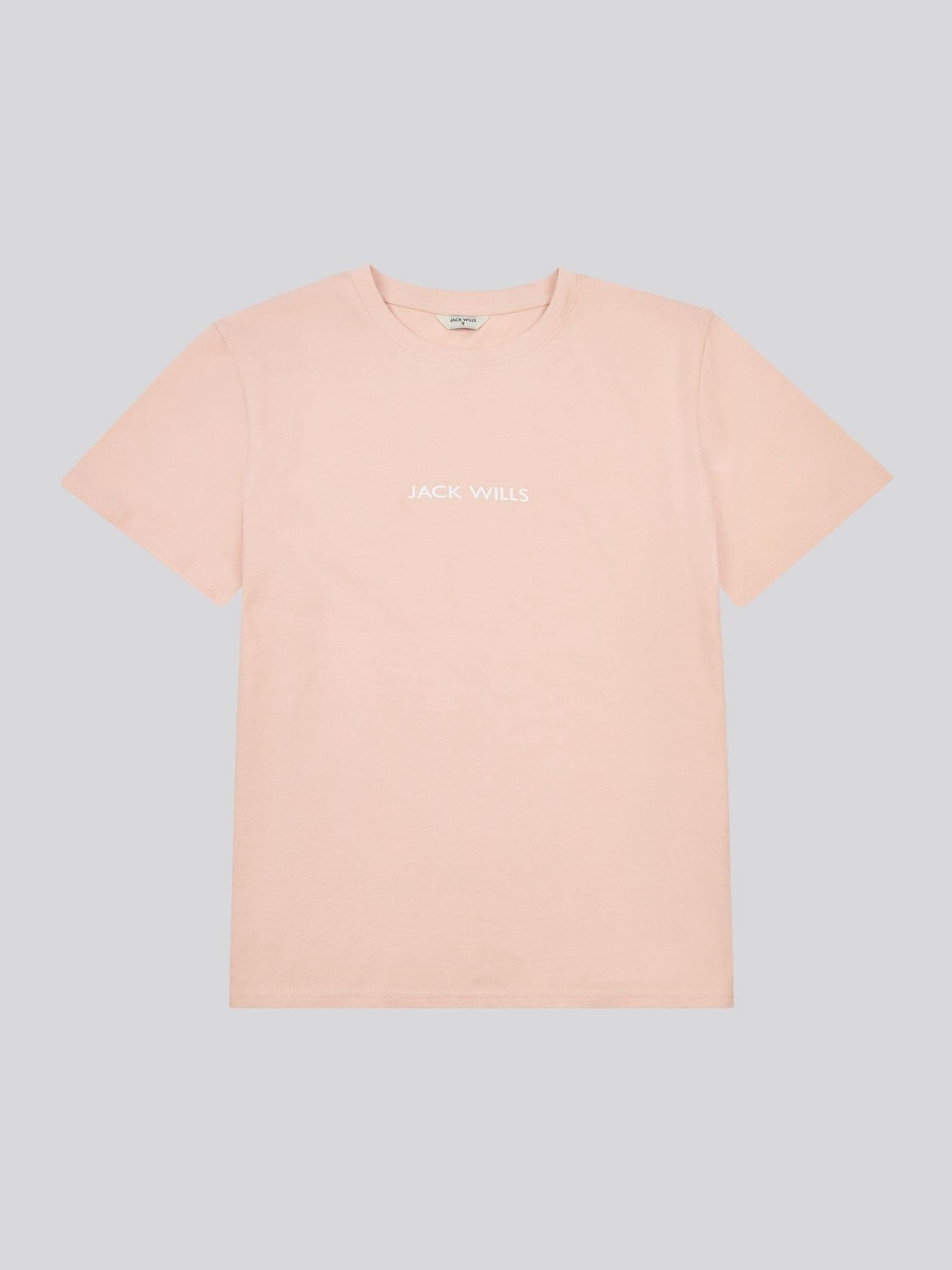 Jack Wills Pink Debdon Regular Fit T-Shirt