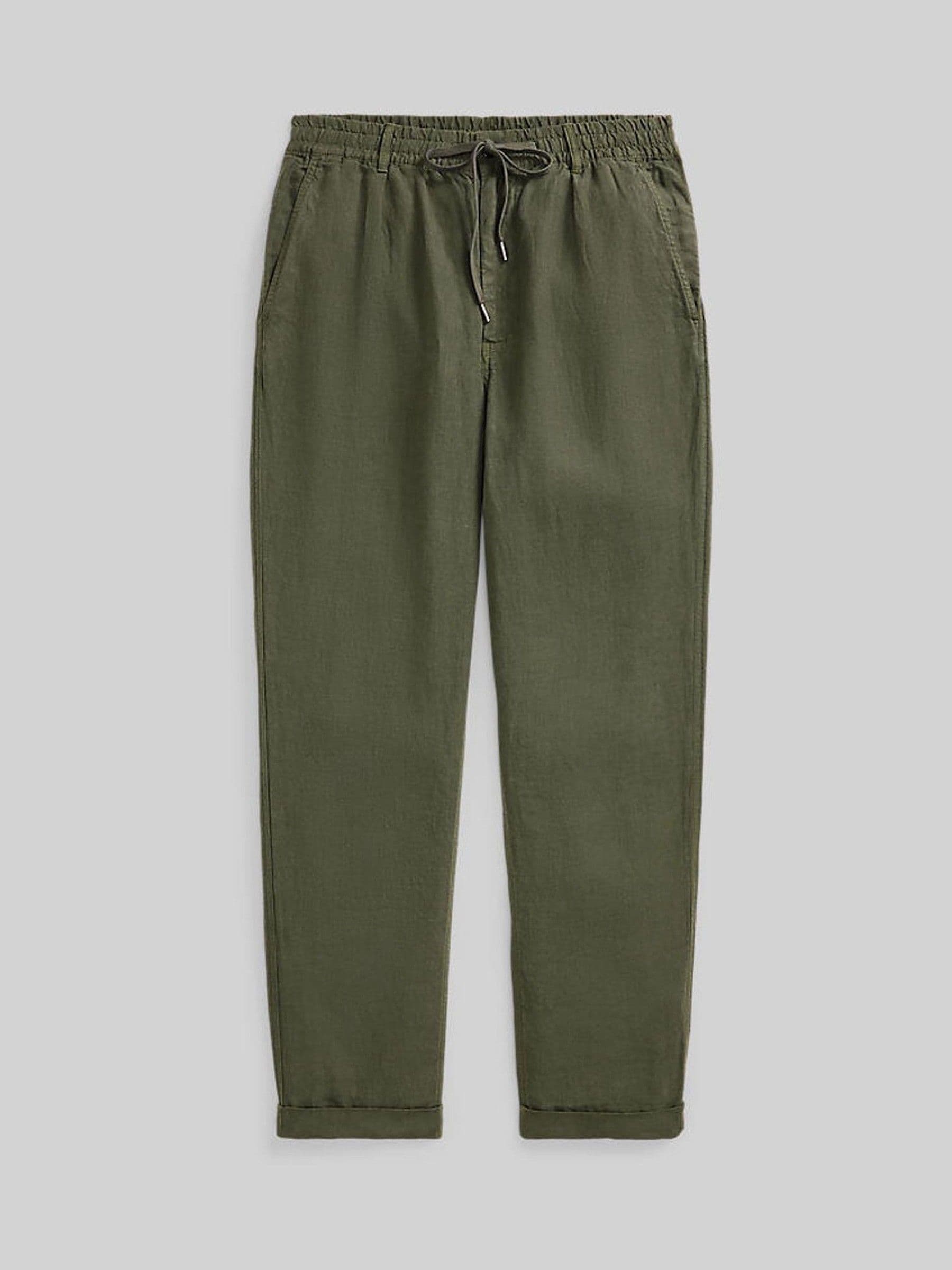 Polo Ralph Lauren New Olive Prepster Linen Trousers