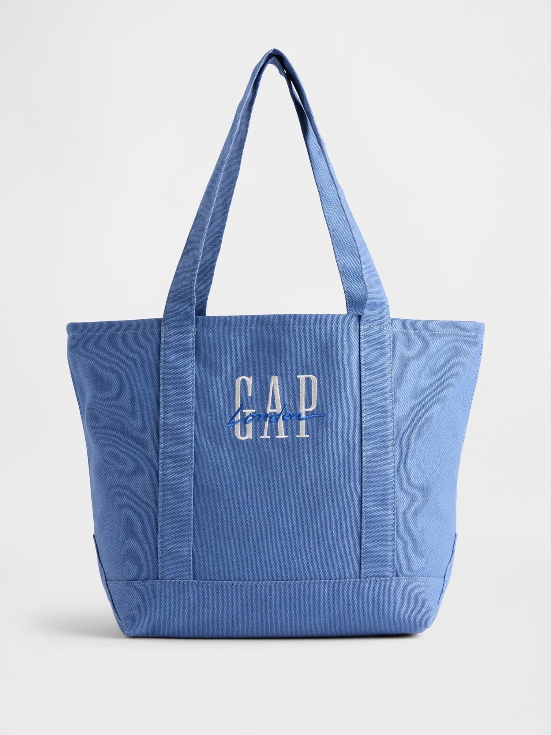 Gap Blue London Logo Canvas Tote Bag