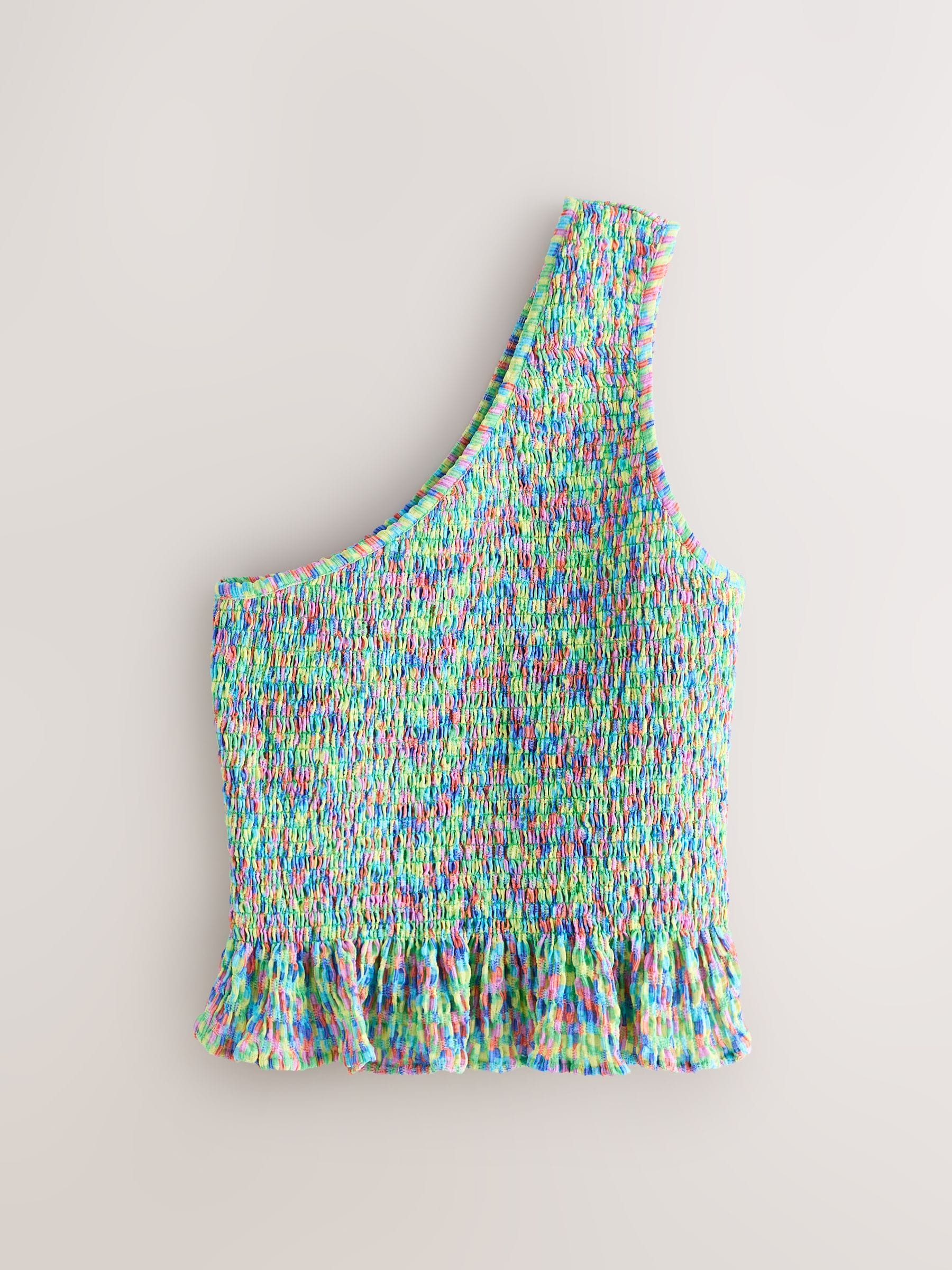 Next Multi Shirred One Shoulder Sleeveless Top