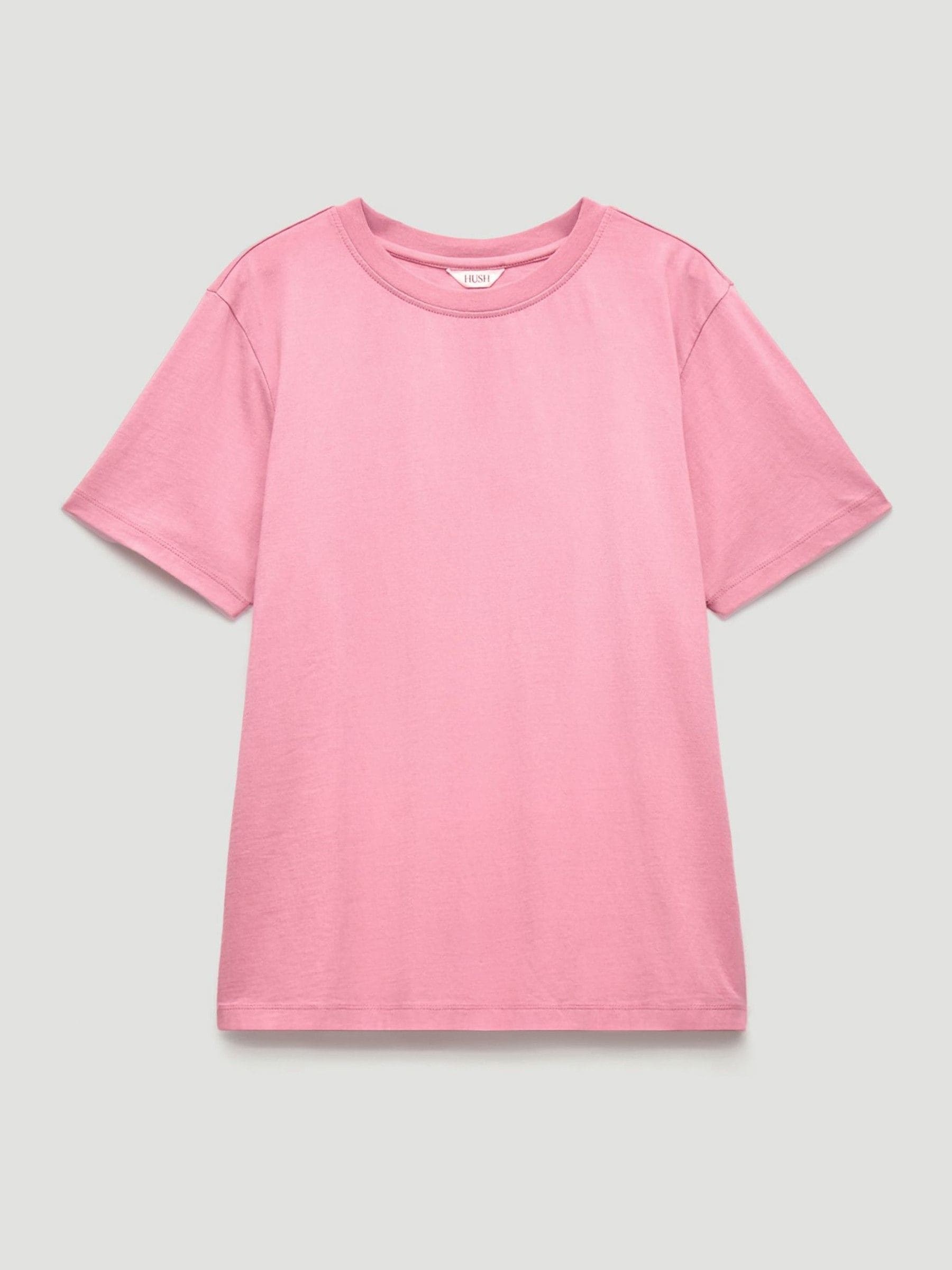 Hush Pink Rosie Regular Fit Cotton T-Shirt