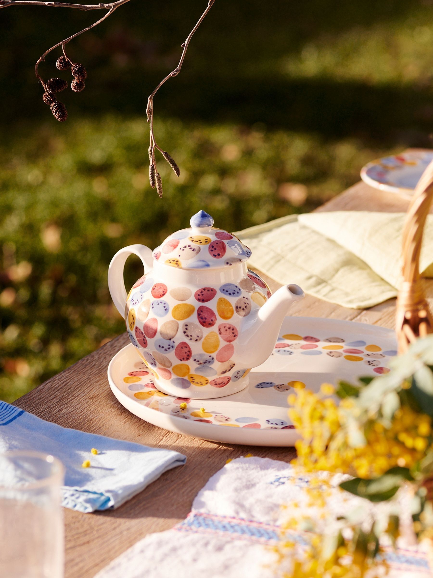 Emma Bridgewater Cream Mini Eggs 2 Mug Teapot