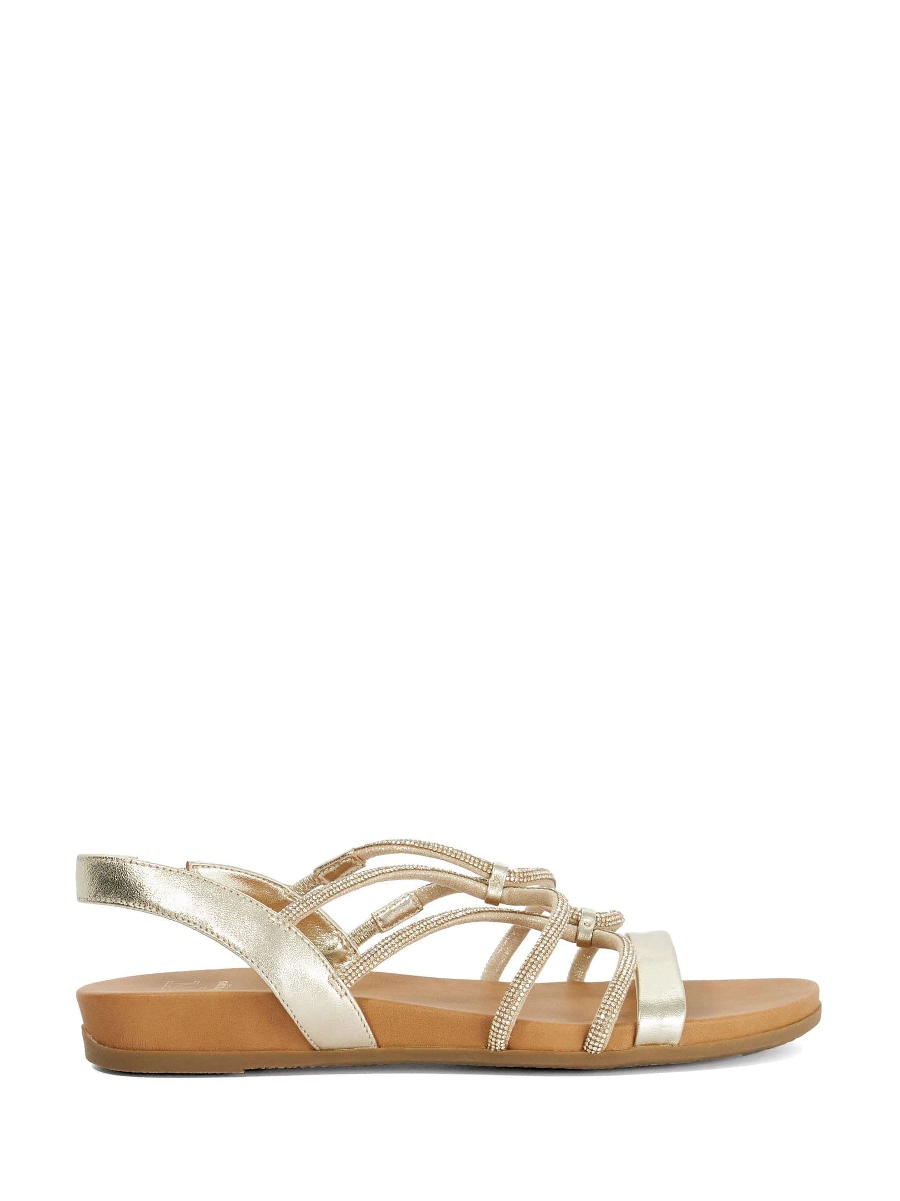 Dune London Donna Metallizzato Wide Fit Lyrically Sandals - Immagine 1
