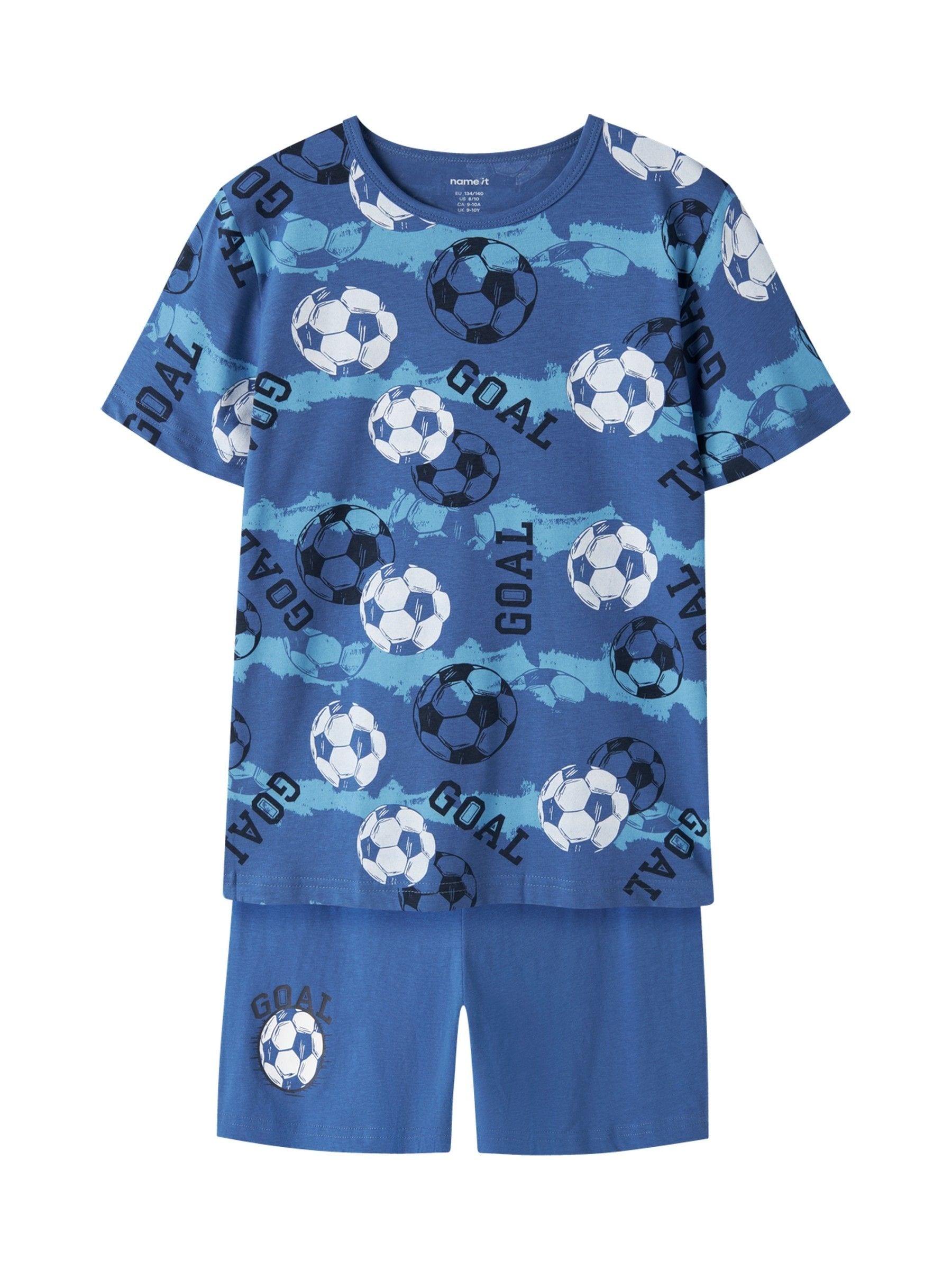 Name It Blue Football Pyjama Set