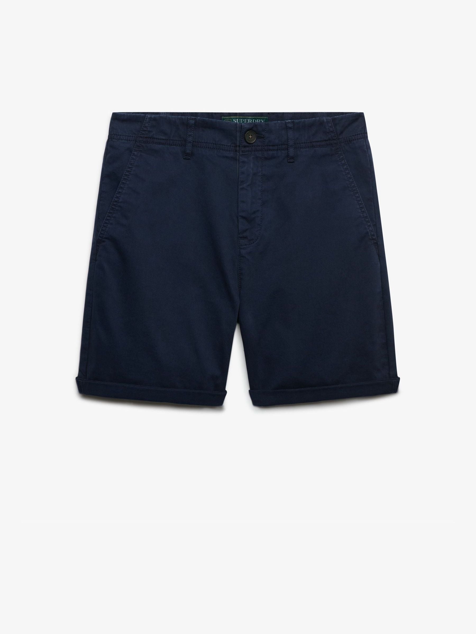 Superdry Mujer Azul Pantalones Cortos Chinos De - Imagen 1