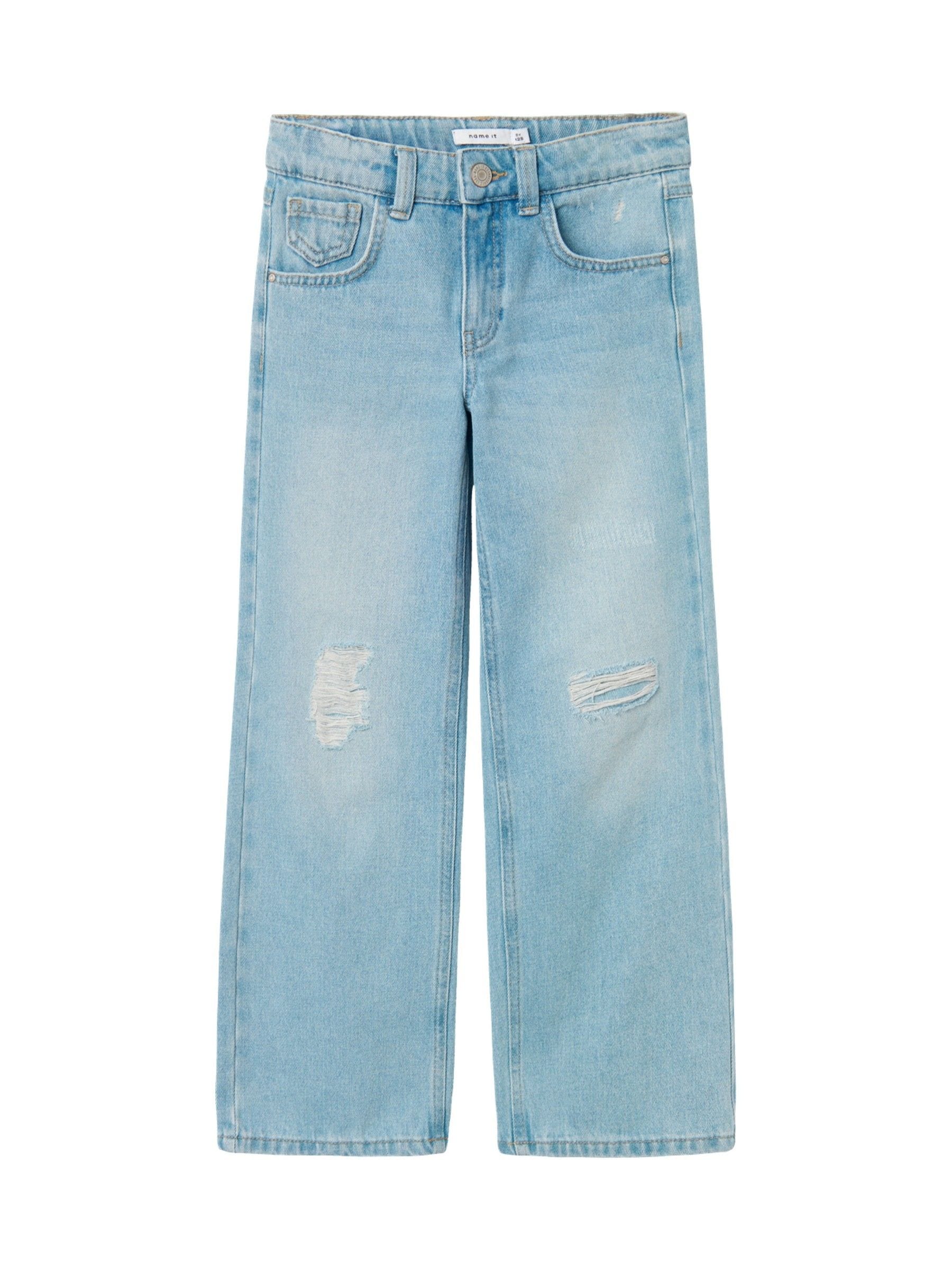 Name It Girls Wide Leg Jeans - Blue
