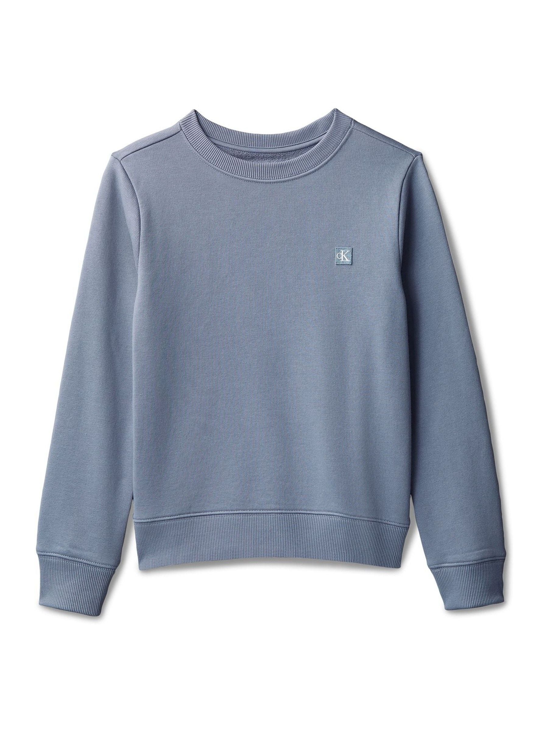 Calvin Klein Blue Oversized Hoodie Fleece