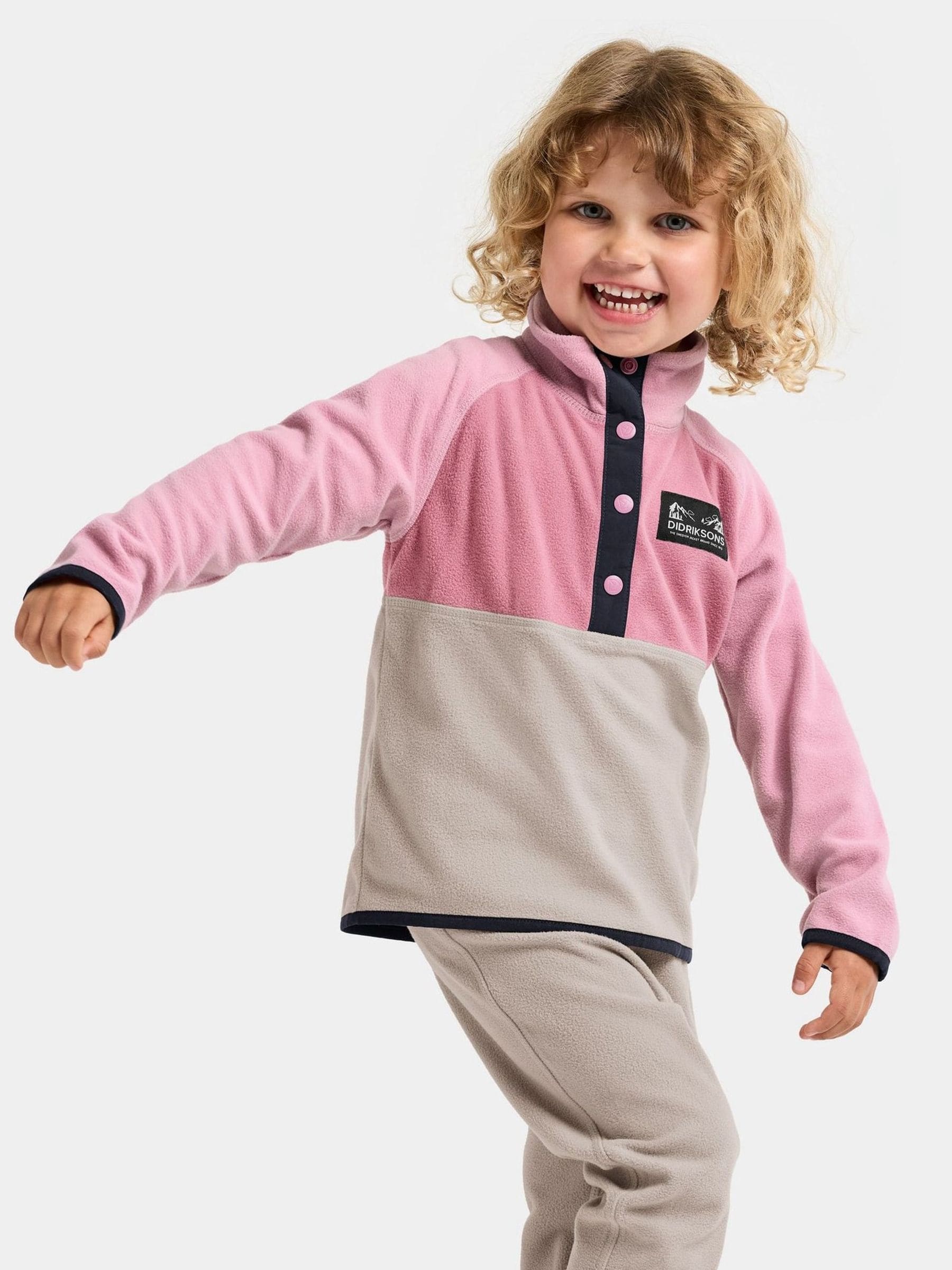 Didriksons Didriksons Pink Monte Half Button Fleece