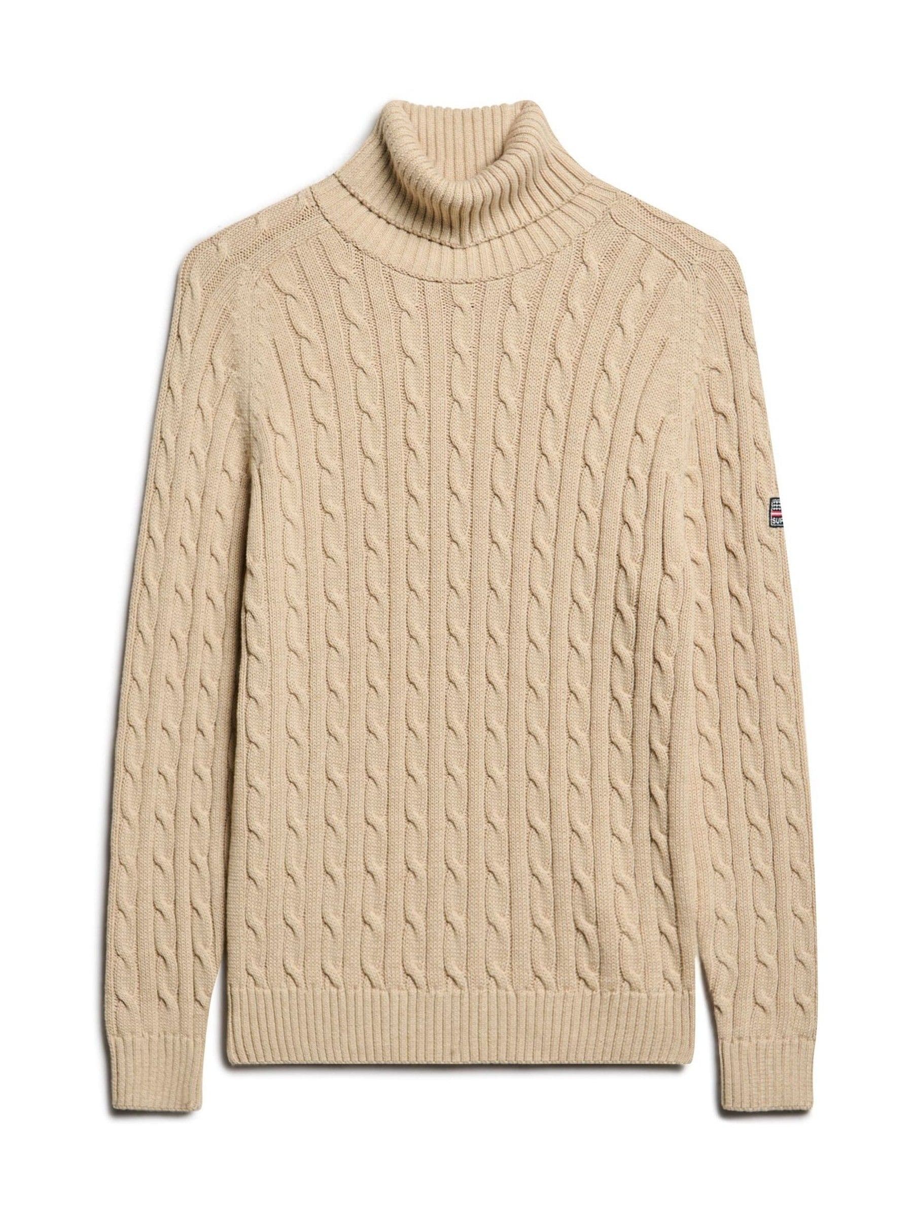 Superdry Beige Damenpullover Mit Rollkragen - Bild 2