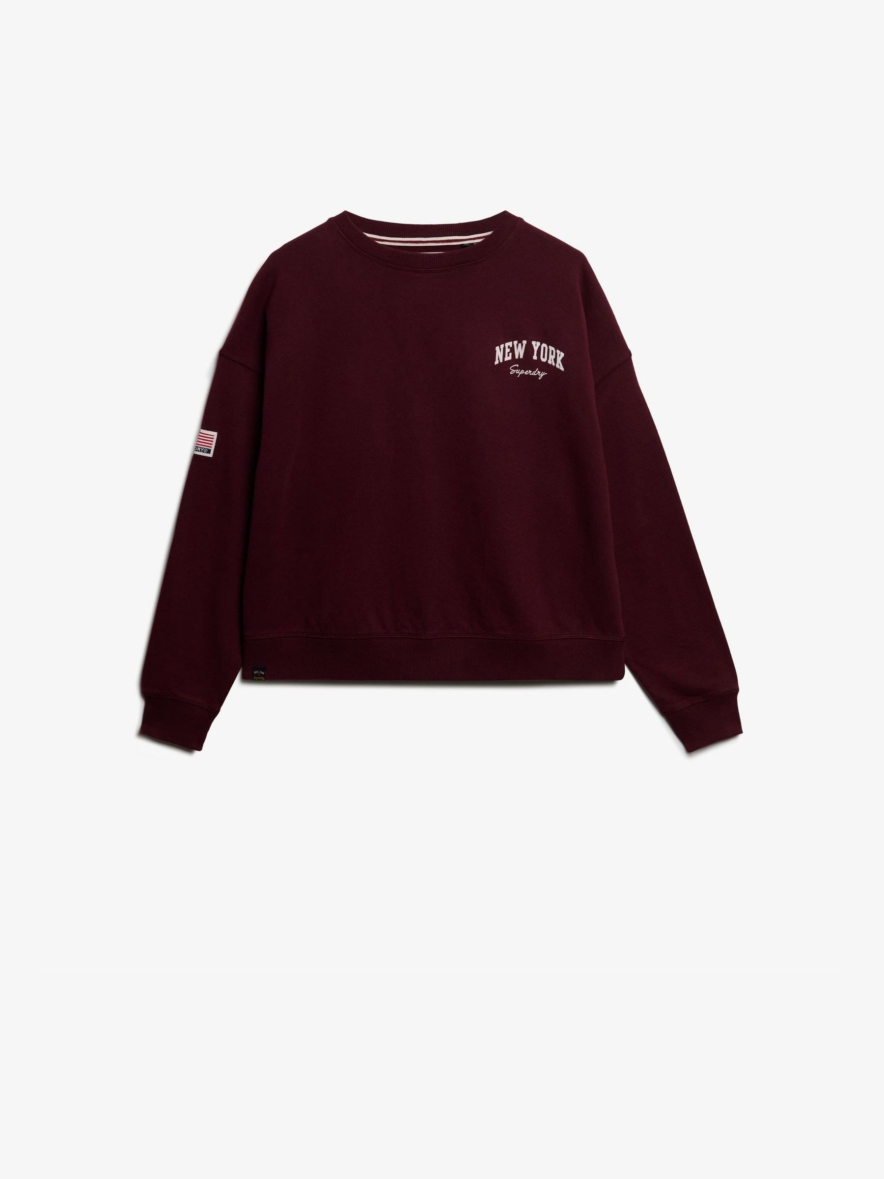 Superdry Damen Bordeaux Für W2012443a Sweatshirt ?Athletic Relaxed? In Rot (Xl), Lässig, Baumwolle - Bild 4