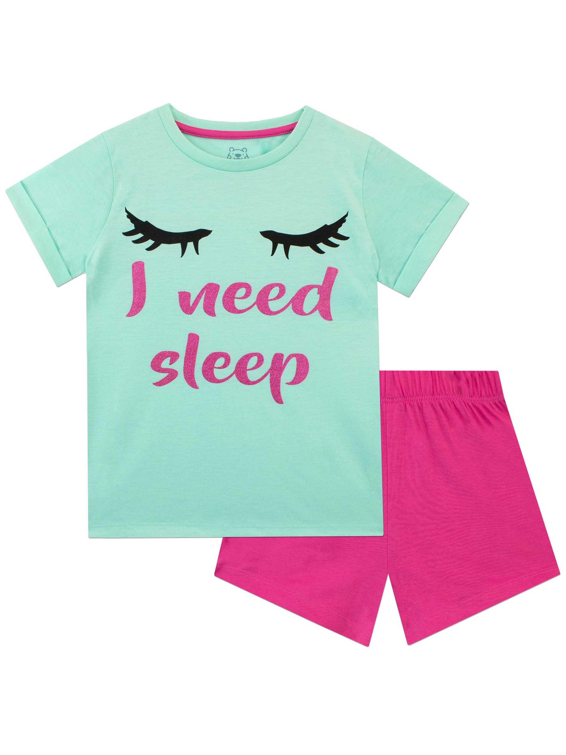 Harry Bear Filles Pyjama Court - Rose - Manches Courtes