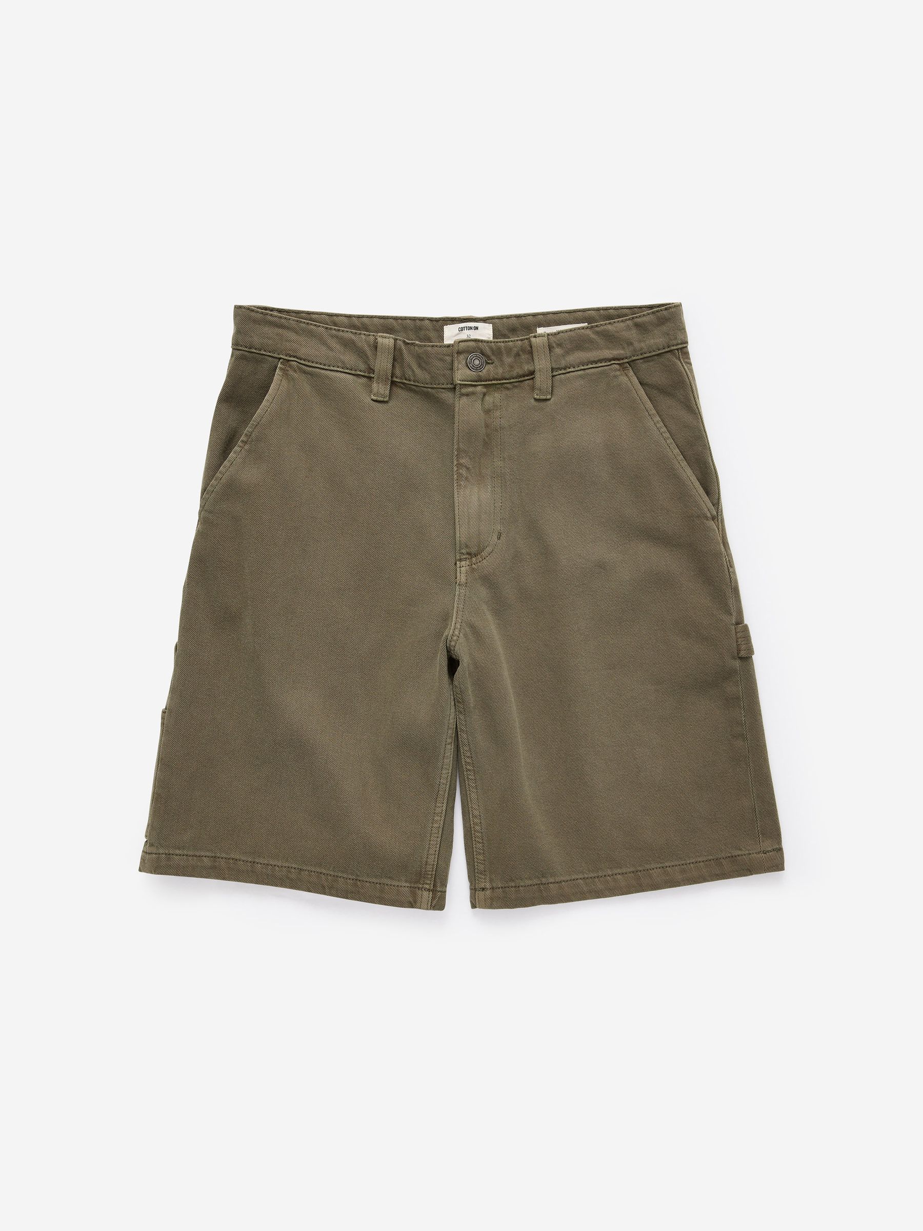 Cotton On Herr Grön Baggy Worker Shorts