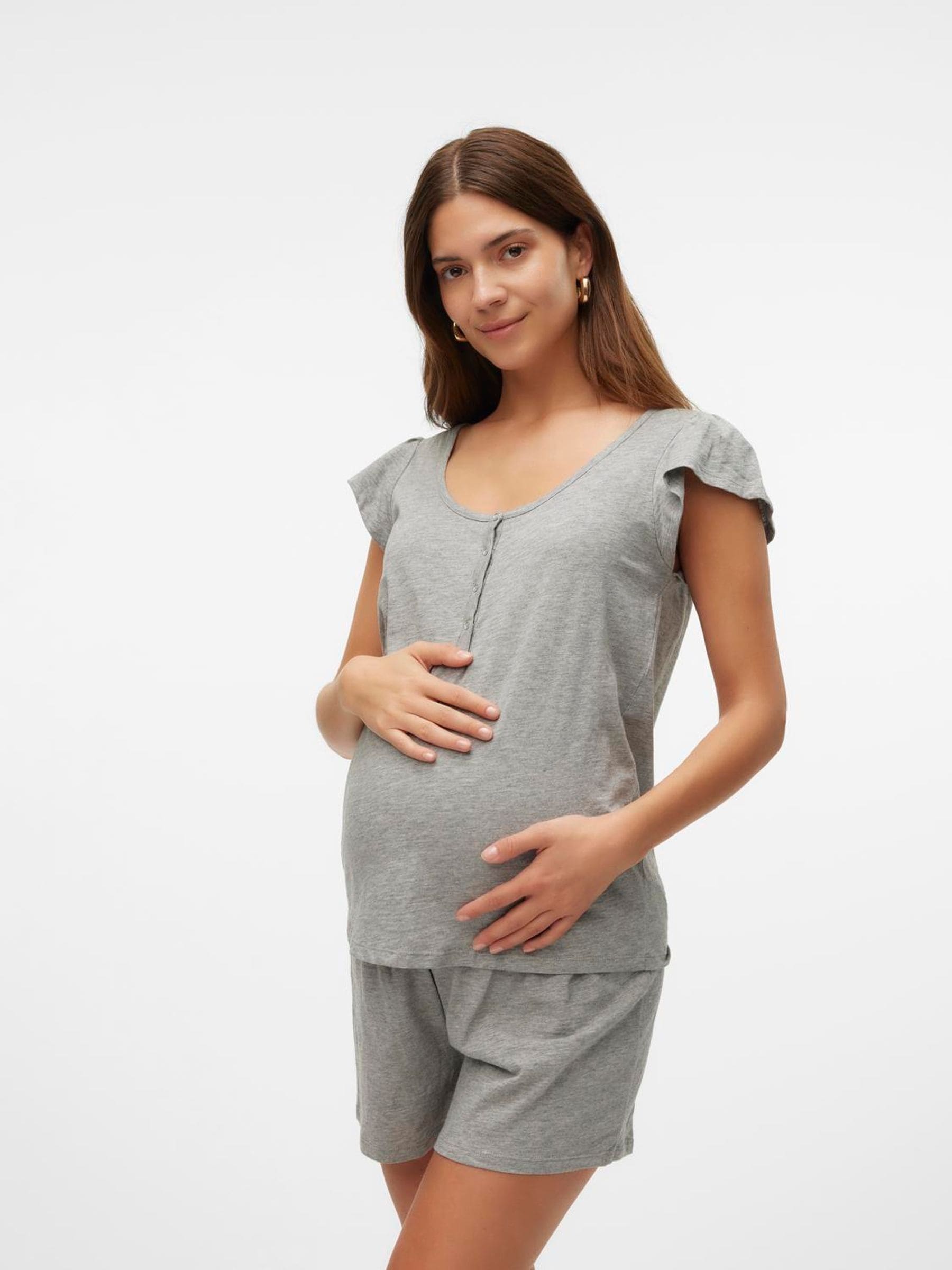 Mamalicious Grey Maternity And Nursing Nightie