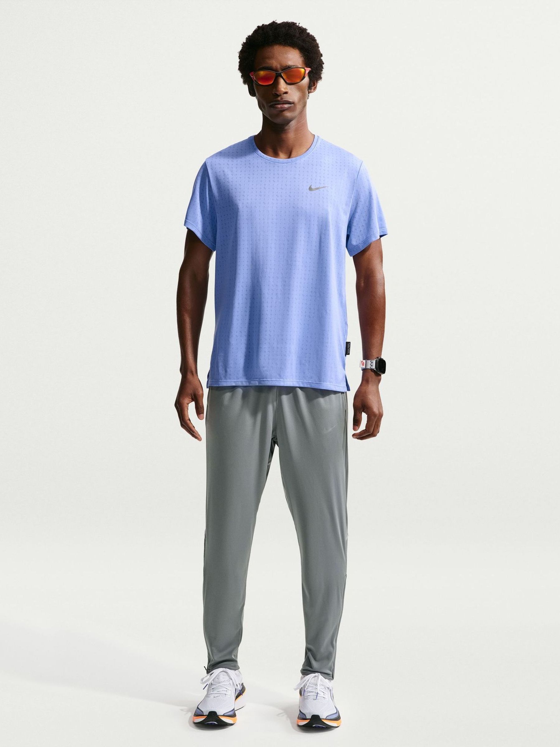 Nike Gris Pantalones De Punto Miler - Imagen 3