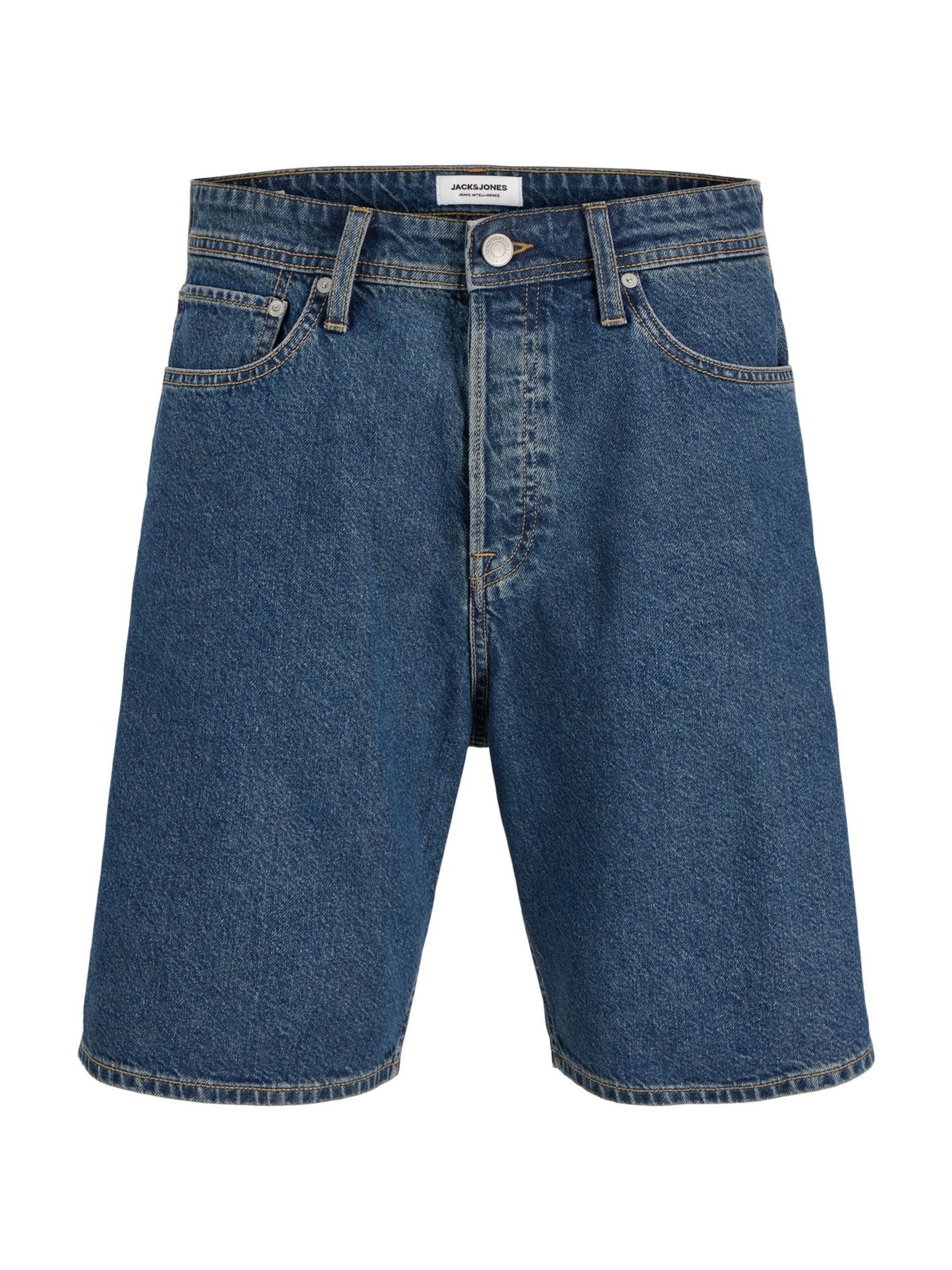 Jack & Jones Mannelijk Blauw Loose Fit Denim Shorts