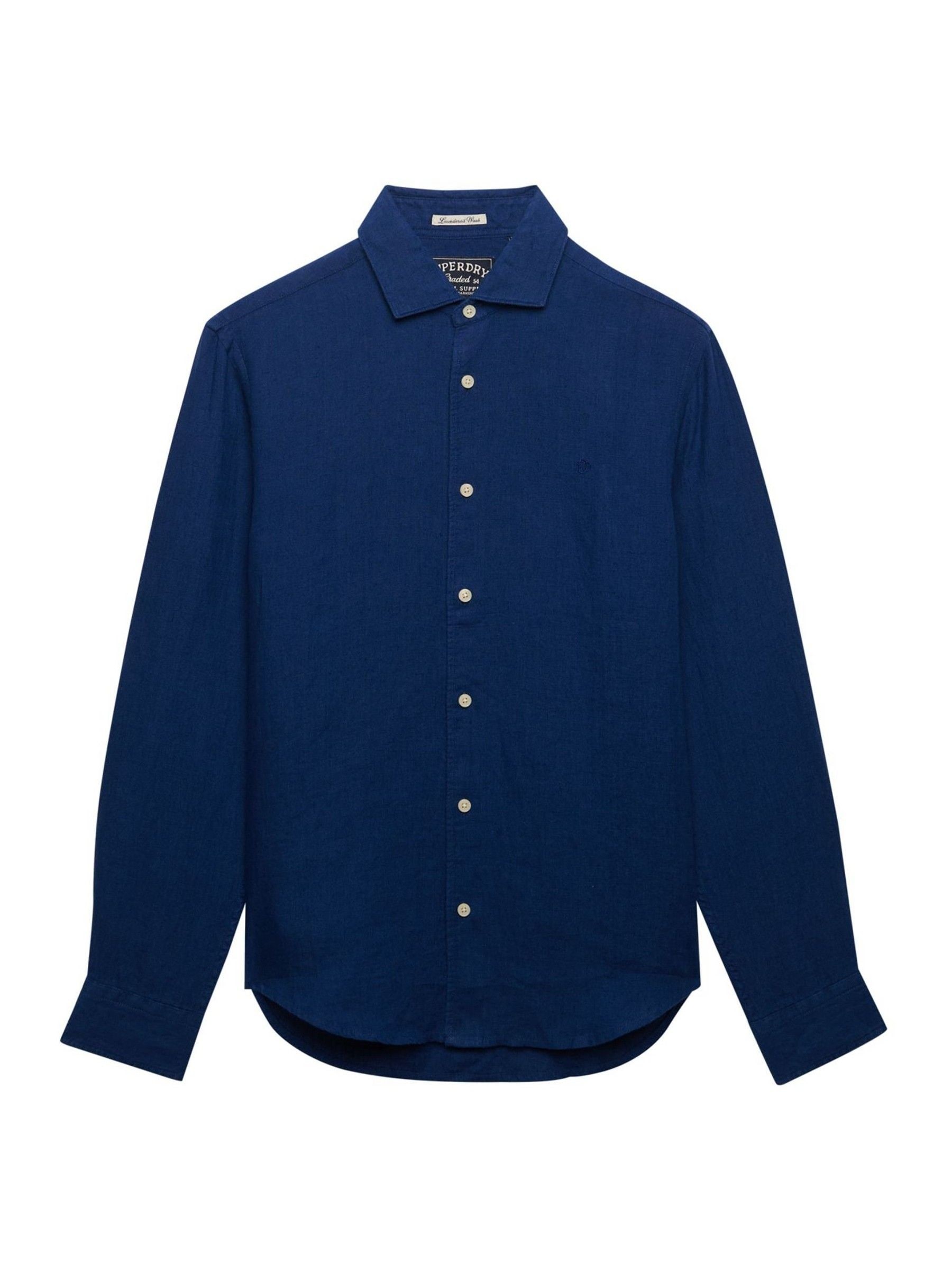 Superdry Bleu Leinenhemd Riviera - Bild 3