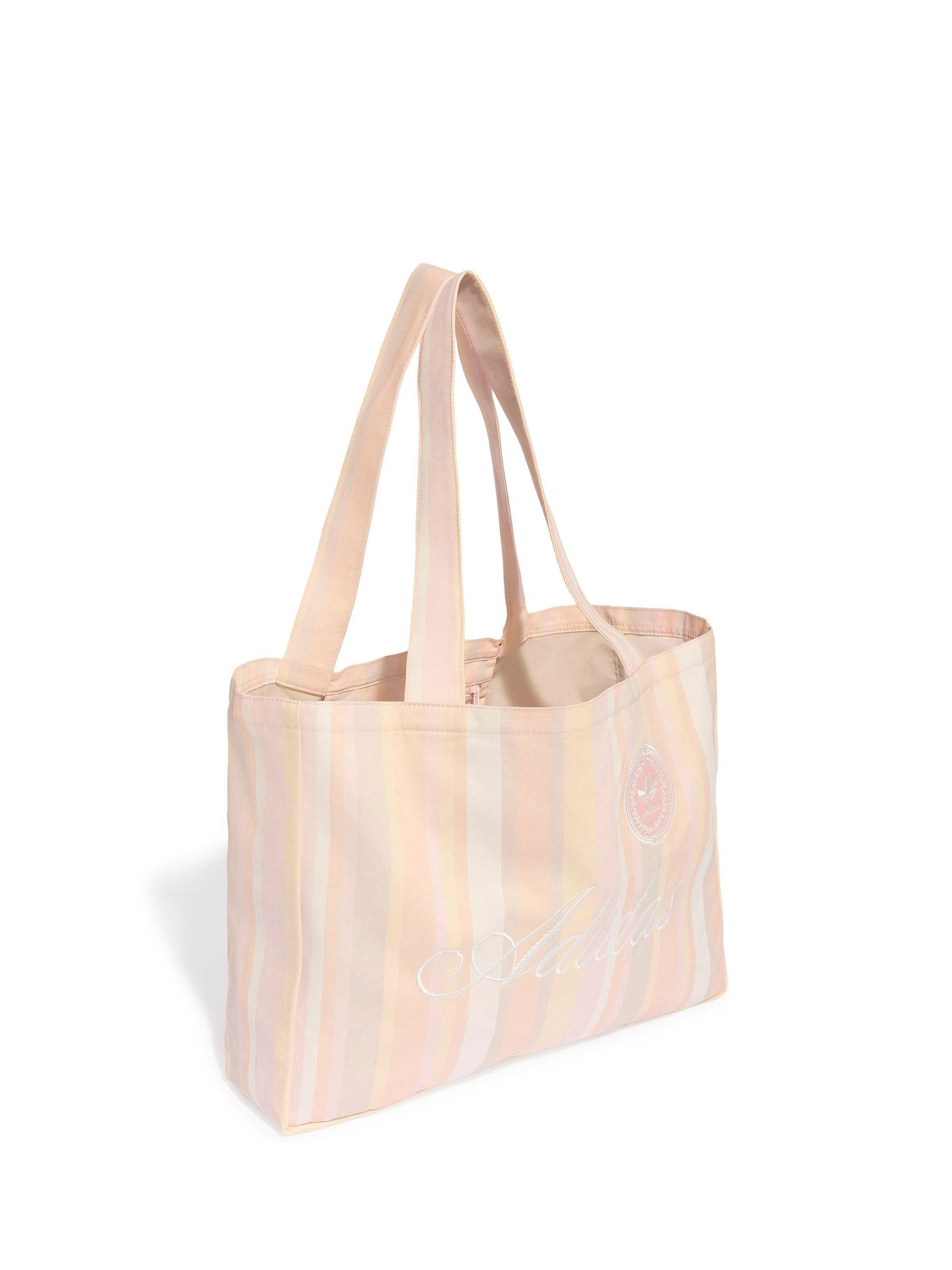 Adidas Originals Stripe Cotton Canvas Tote Bag